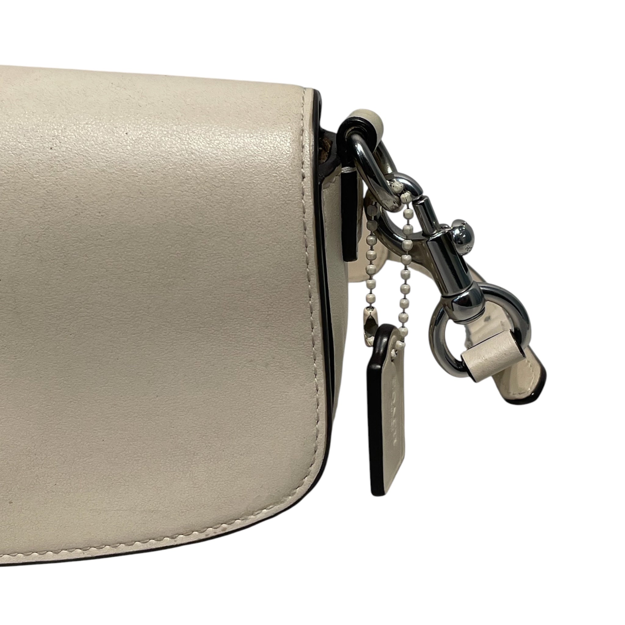 COACH/Hand Bag/Leather/WHT/BAGUETTE MINI BAG view 6
