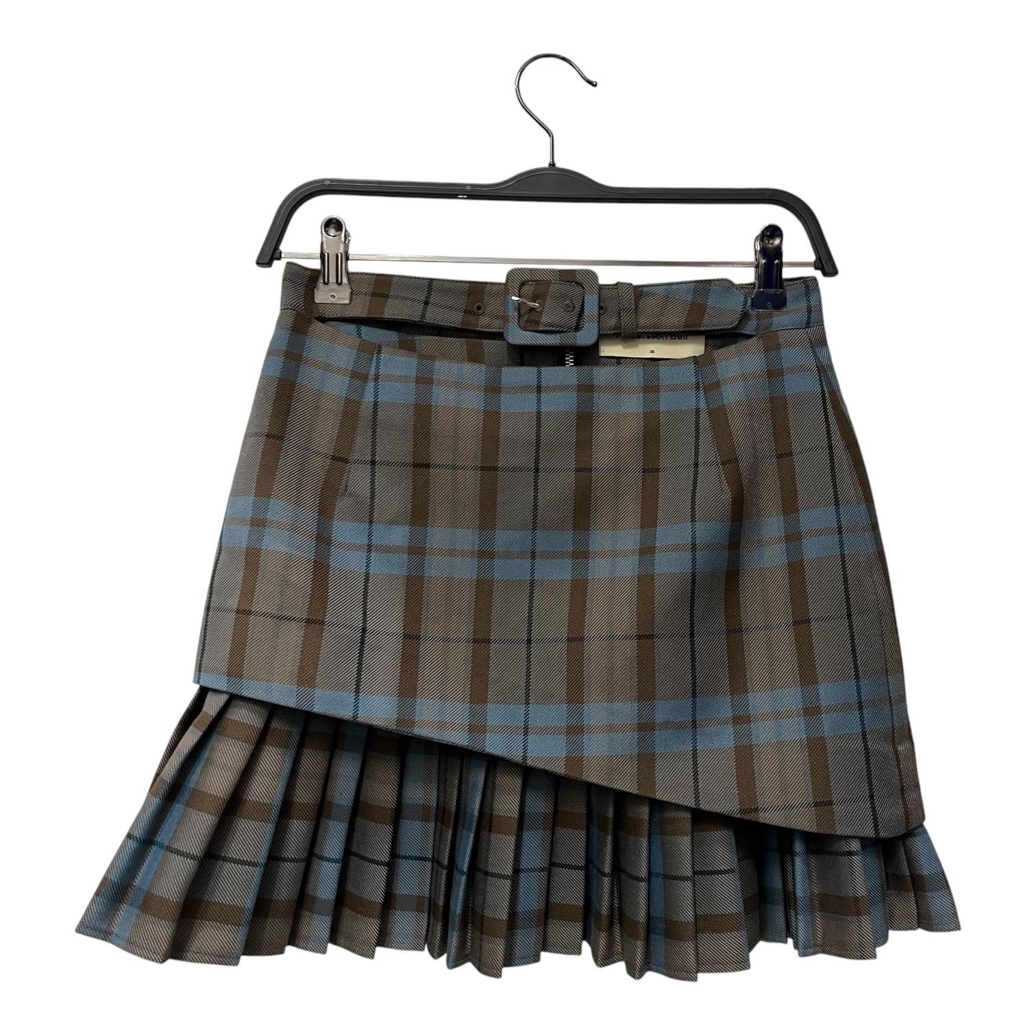 Andersson Bell/Skirt/36/Plaid/Cotton/BRW/anders. bel plaid brwn/blu ski view 1