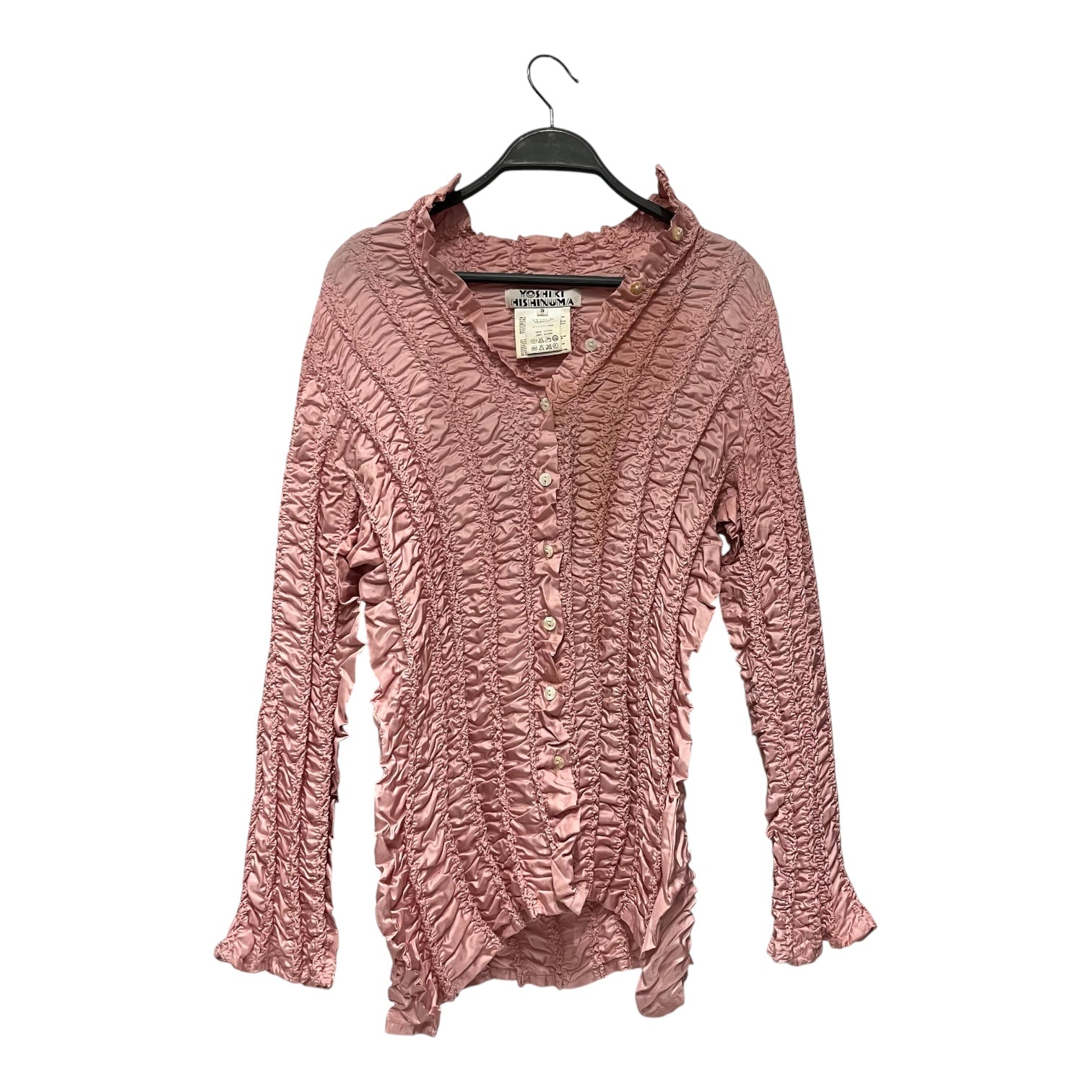 YOSHIKI HISHINUMA/LS Shirt/3/Acrylic/PNK/yoshiki hishinuma pink view 1