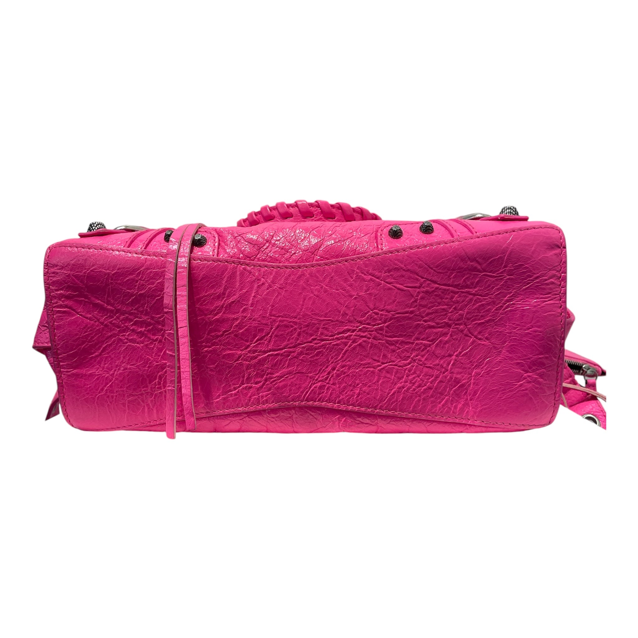 BALENCIAGA/Cross Body Bag/Leather/PNK/neo cagole hot pink view 3
