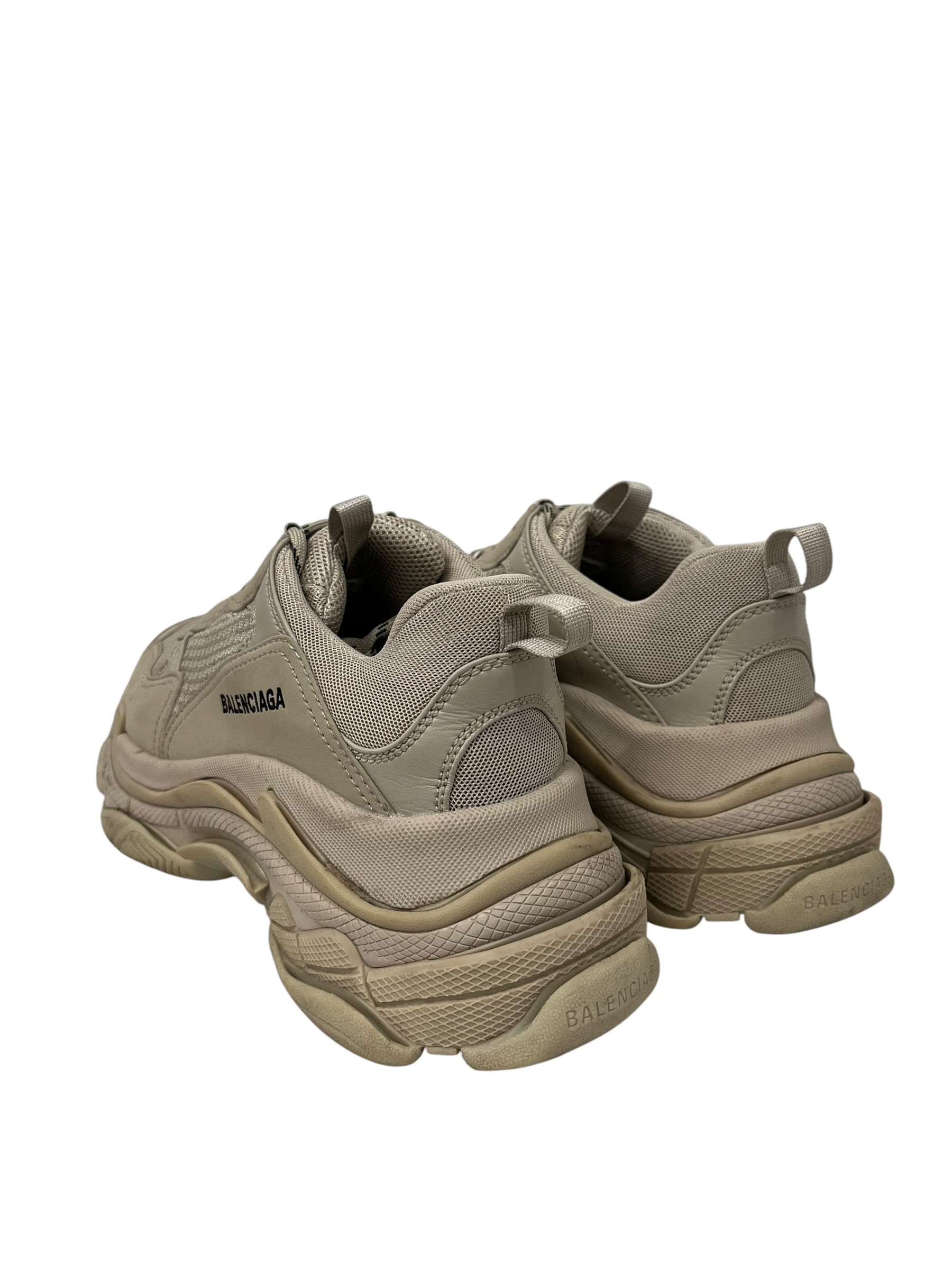 BALENCIAGA/Low-Sneakers/US 11/Polyester/CRM/Chunky Heel/TRIPLE S FULL COLOR BEIGE view 2