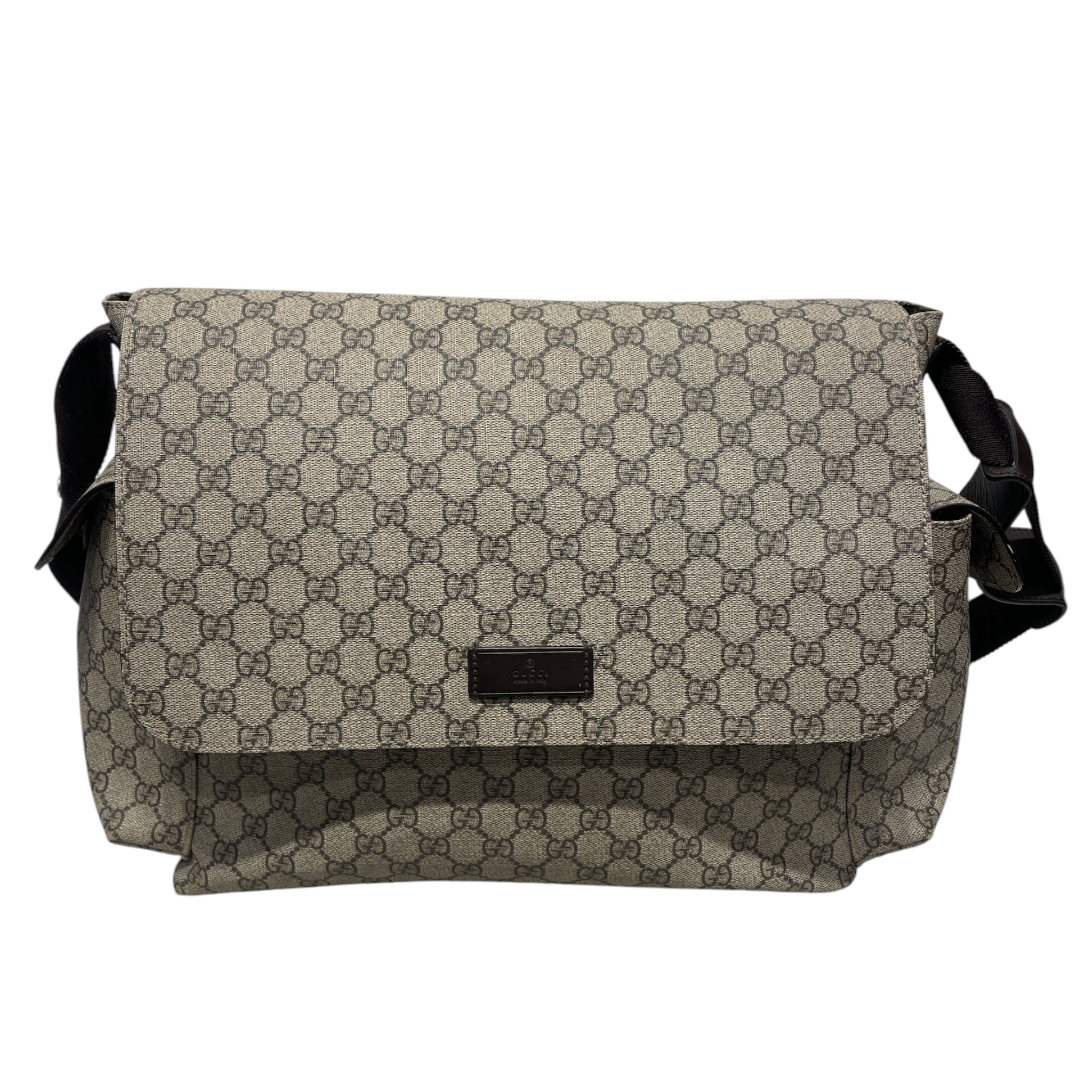 GUCCI/Bag/Monogram/Leather/KHK/DIAPER BAG view 1