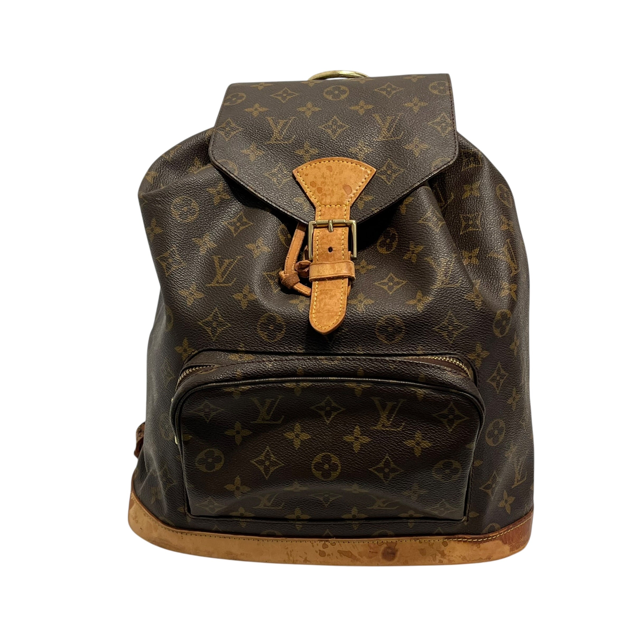 LOUIS VUITTON/Backpack/Monogram/Leather/BRW/montsouris view 1