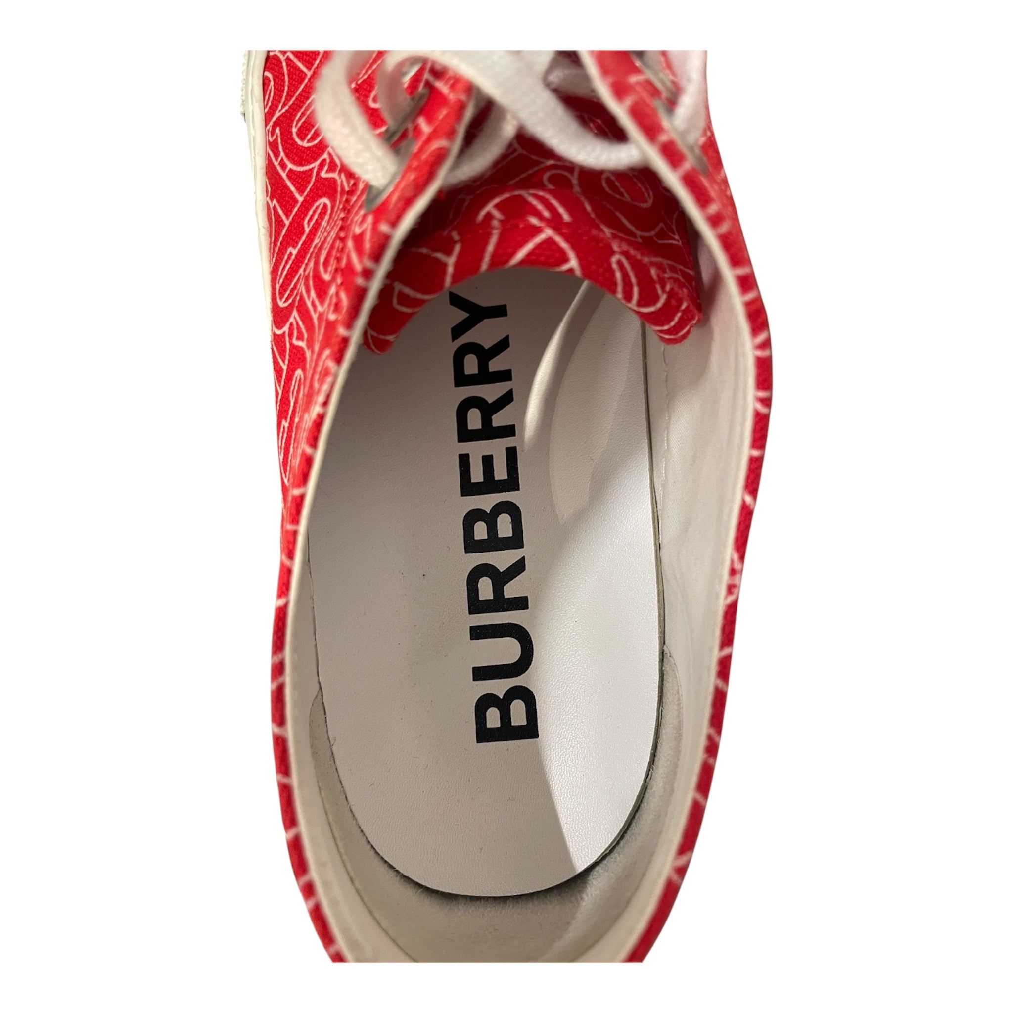 BURBERRY/Low-Sneakers/EU 44/BLK/BURBERRY SZ 44 RED CLOTH TRAIN view 3