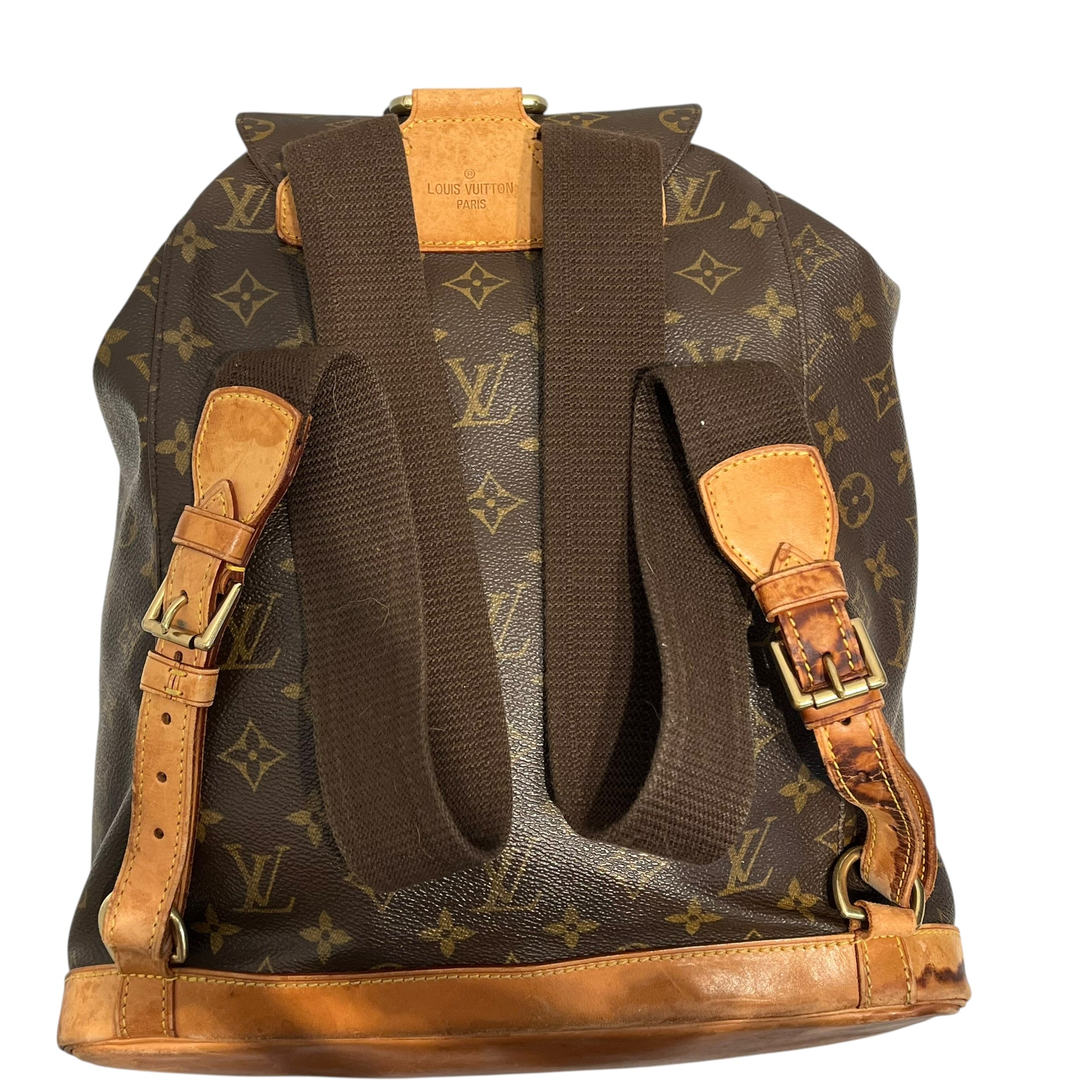 LOUIS VUITTON/Backpack/Monogram/Leather/BRW/montsouris view 2
