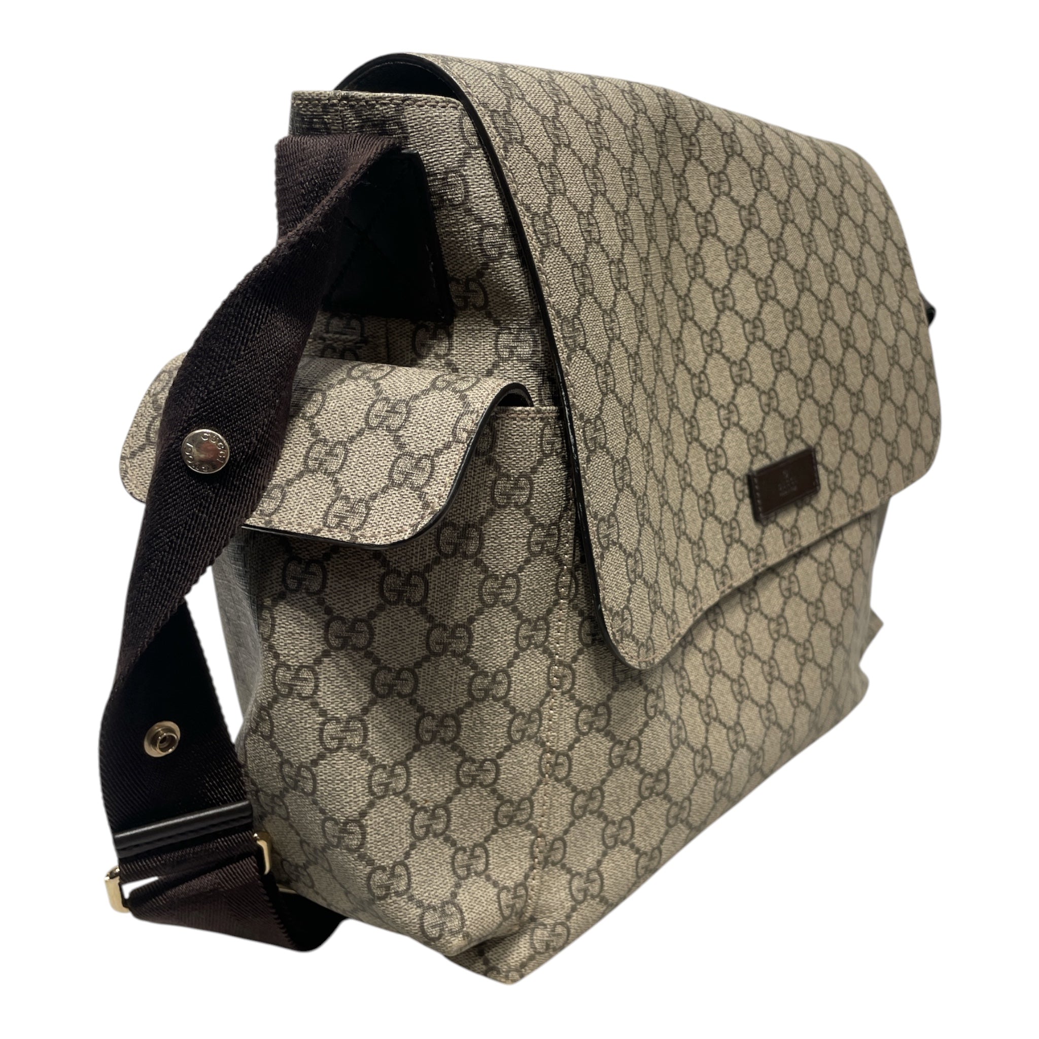 GUCCI/Bag/Monogram/Leather/KHK/DIAPER BAG view 6