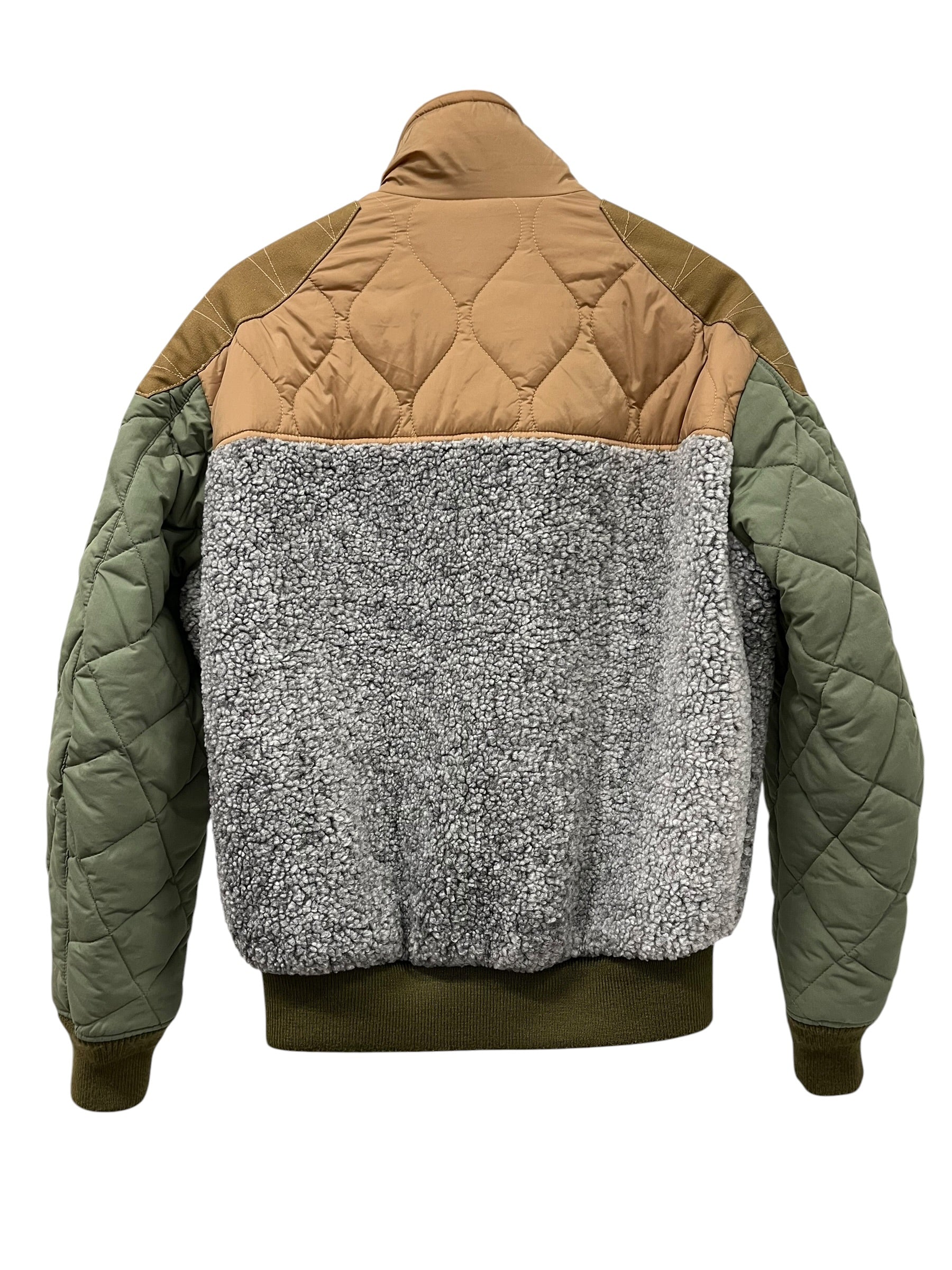 DIESEL/Puffer Jkt/M/Nylon/KHK/W-POW-TEDDY PUFFER JKT view 2