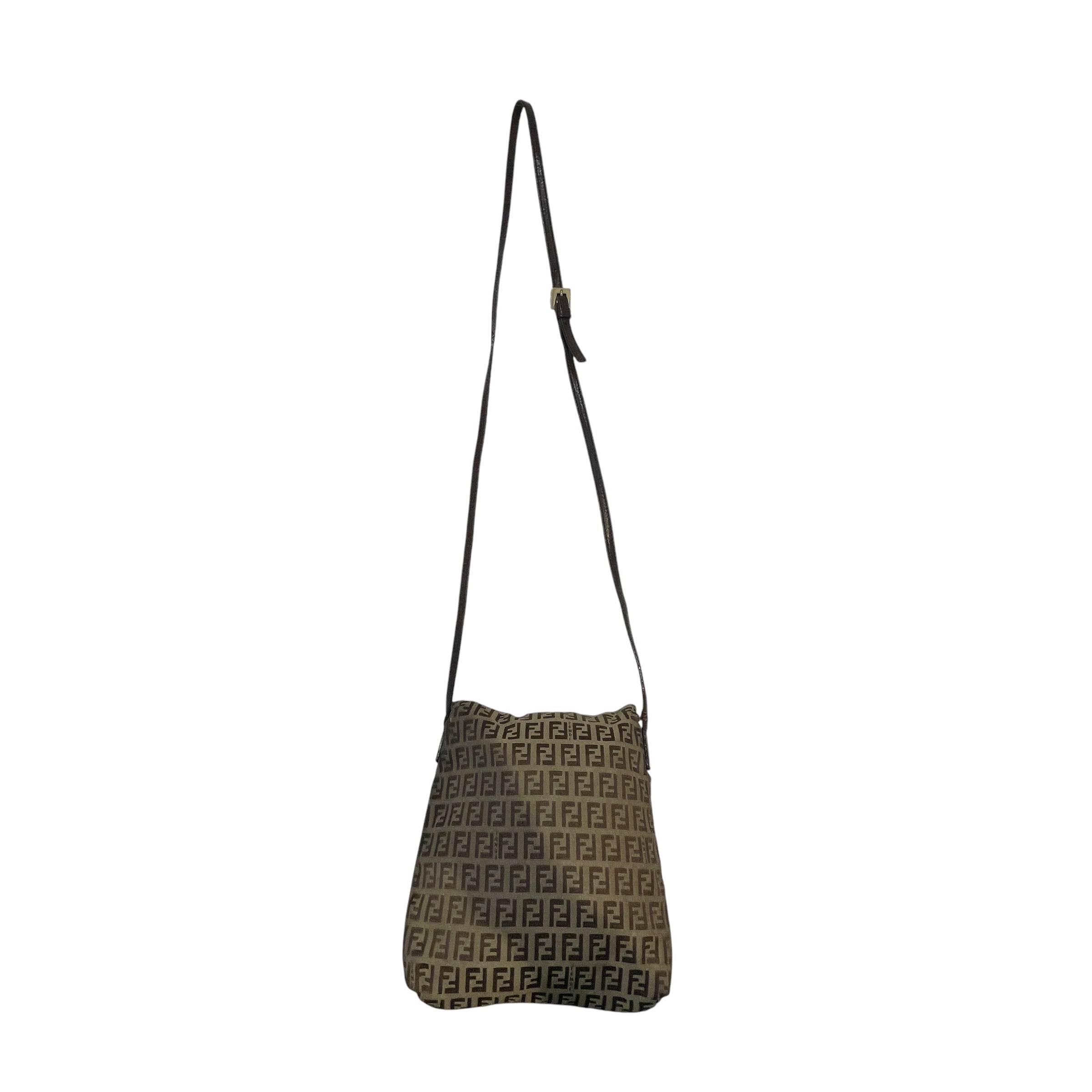 FENDI/Cross Body Bag/Monogram/Cotton/BEG/Zuchino FF Logo view 2