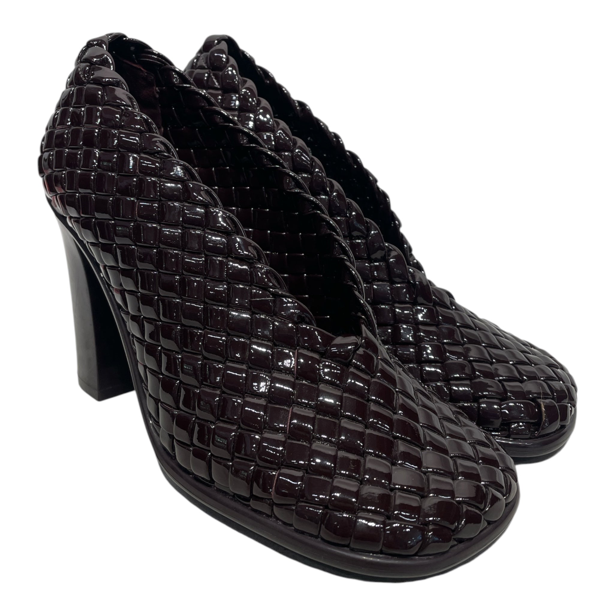 BOTTEGA VENETA/Heels/EU 36.5/Leather/BRD/CANALAZZO PUMPS/GLOSS WEAVE view 1