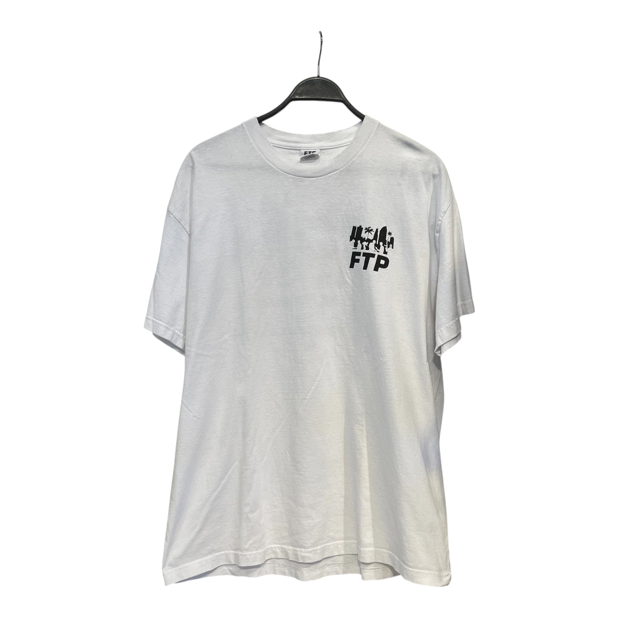 FTP/T-Shirt/XL/Cotton/WHT/destroying communities graphic view 1