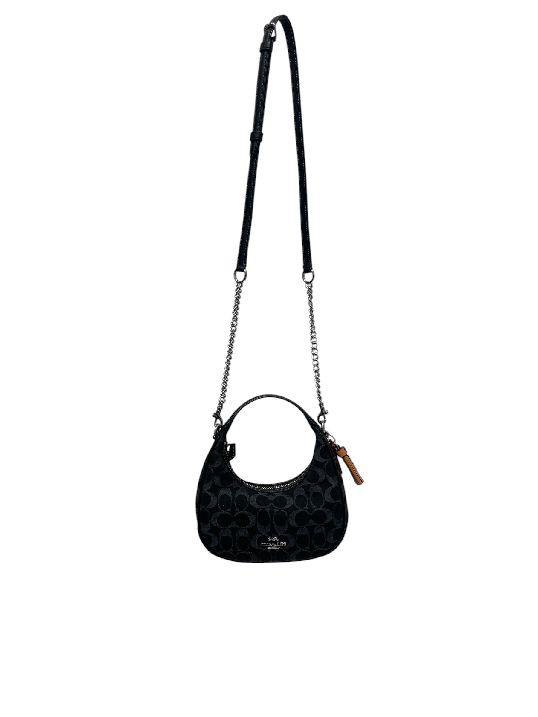 COACH/Clutch Bag/Monogram/Cotton/BLK/ view 1