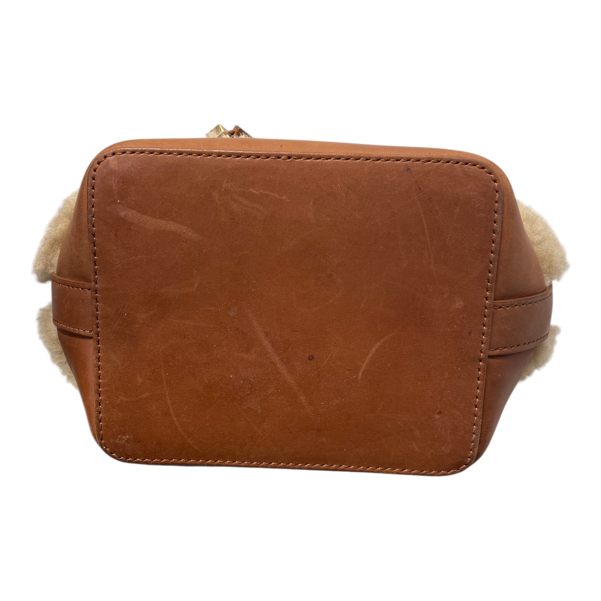 SAINT LAURENT/Cross Body Bag/Fake Fur/CRM/SHERLING BUCKET BAG view 3