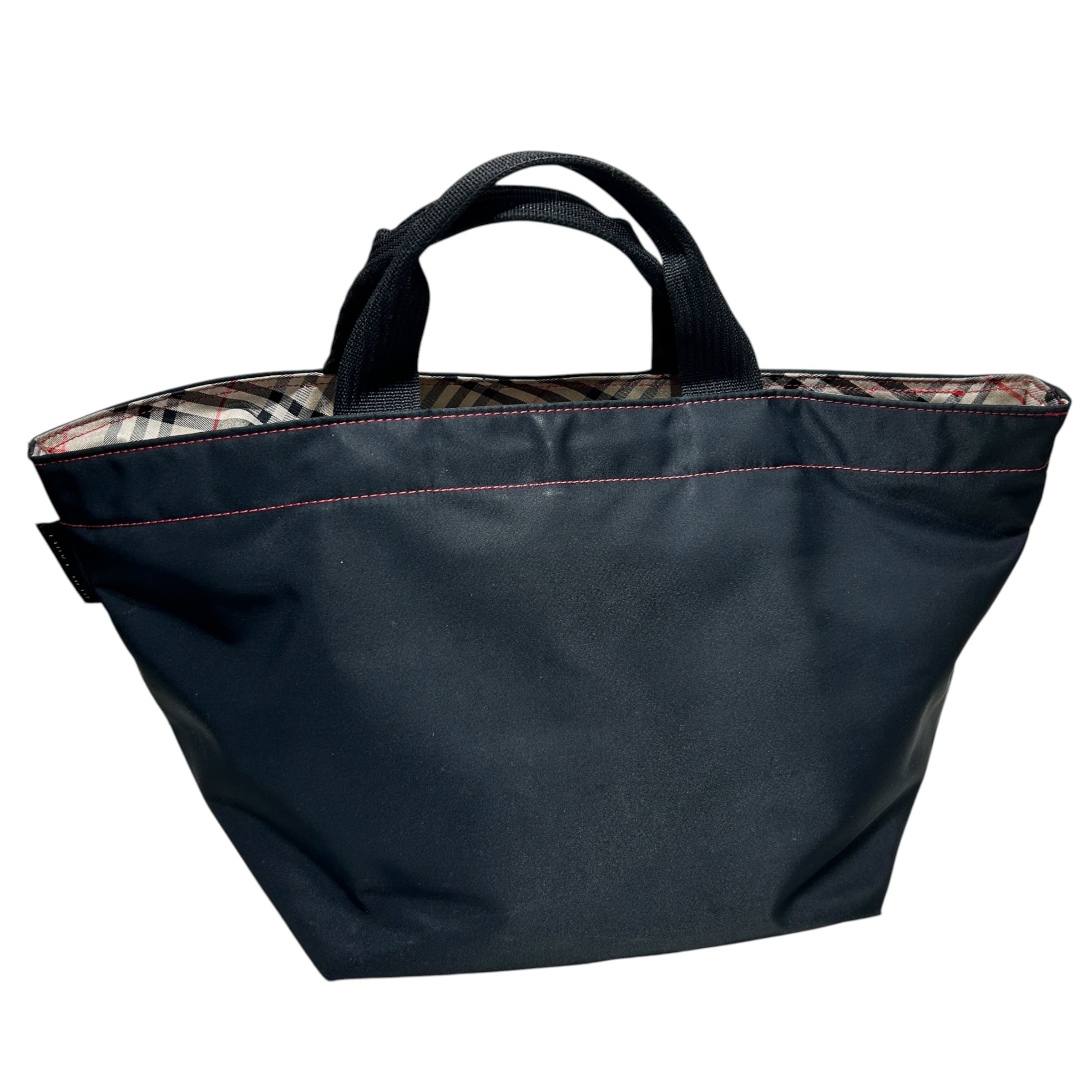 BURBERRYS/Tote Bag/Nylon/BLK/CANVAS CHECK HANG BAG view 2