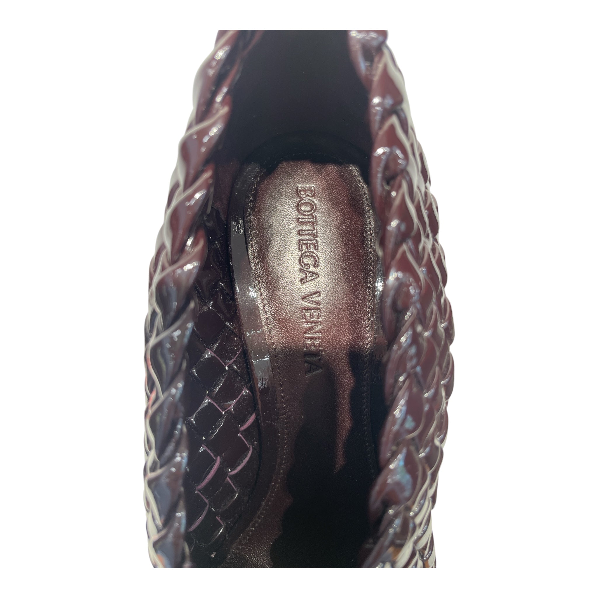 BOTTEGA VENETA/Heels/EU 36.5/Leather/BRD/CANALAZZO PUMPS/GLOSS WEAVE view 3