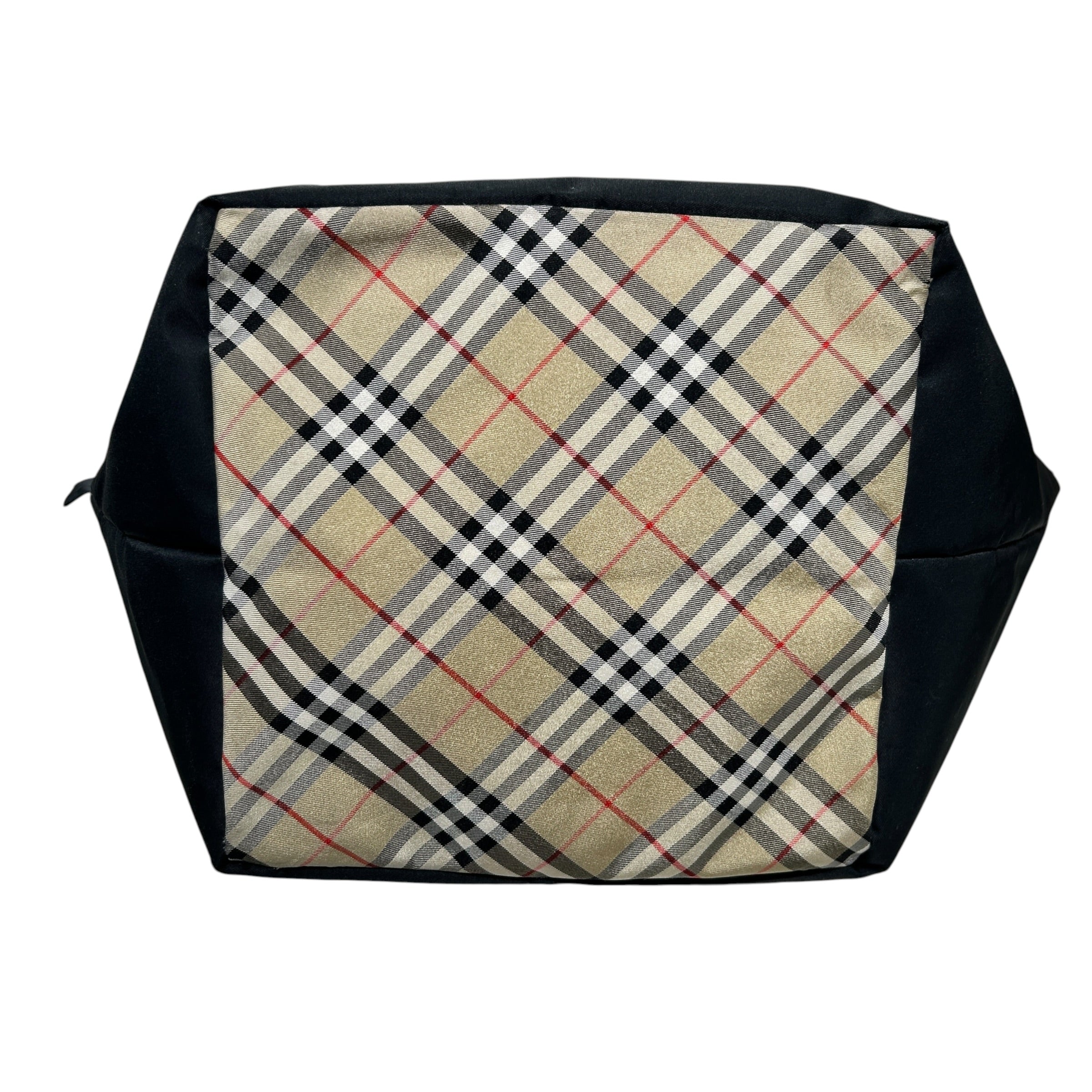 BURBERRYS/Tote Bag/Nylon/BLK/CANVAS CHECK HANG BAG view 3
