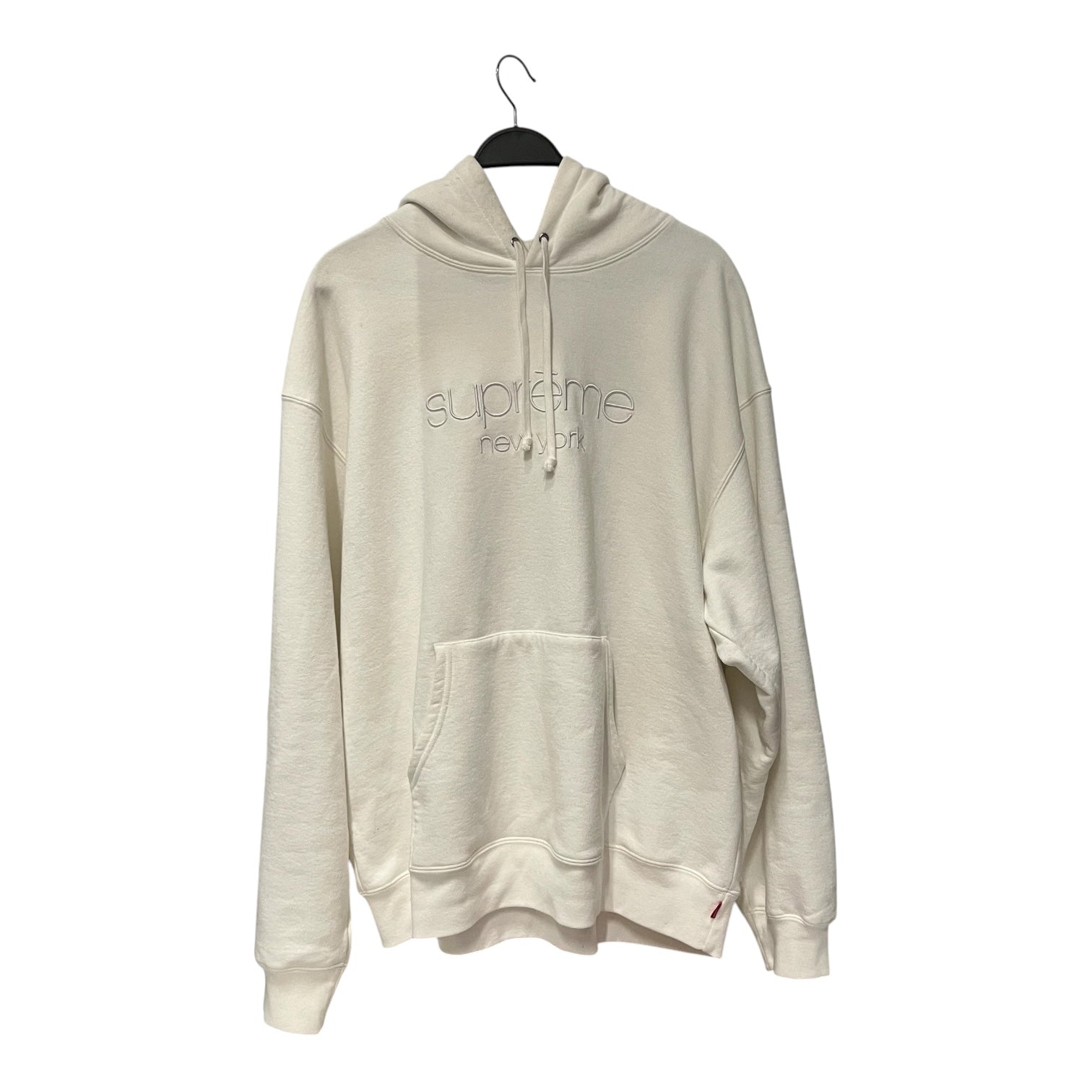 Supreme/Hoodie/XXL/Cotton/WHT/classic logo supreme new york view 1