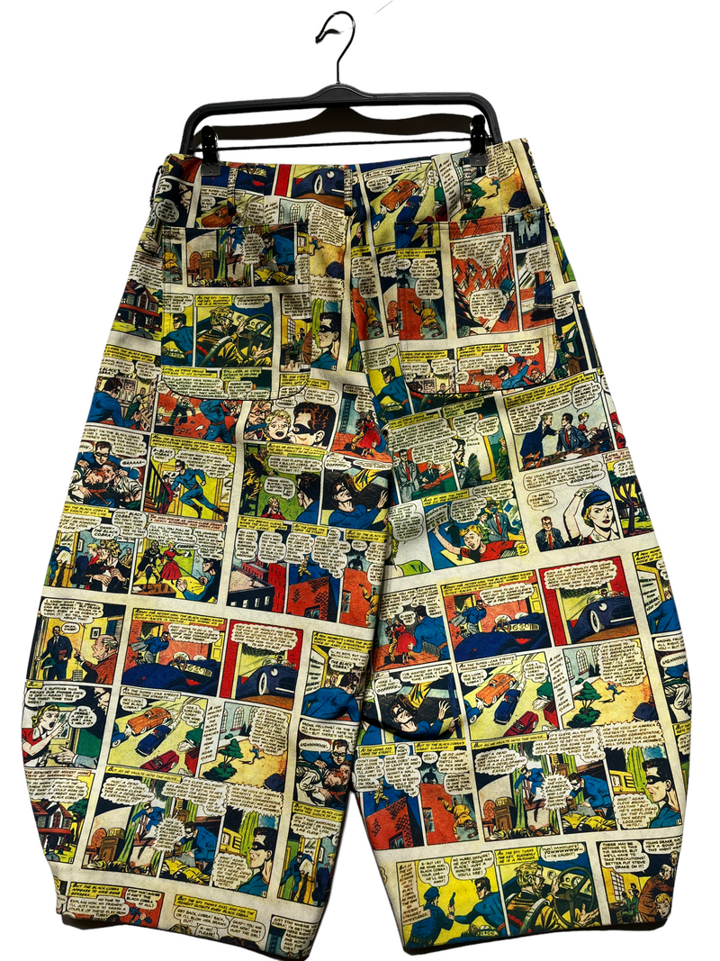 COMME des GARCONS HOMME PLUS/Shorts/M/Polyester/YEL/All Over Print/COMIC PRINT