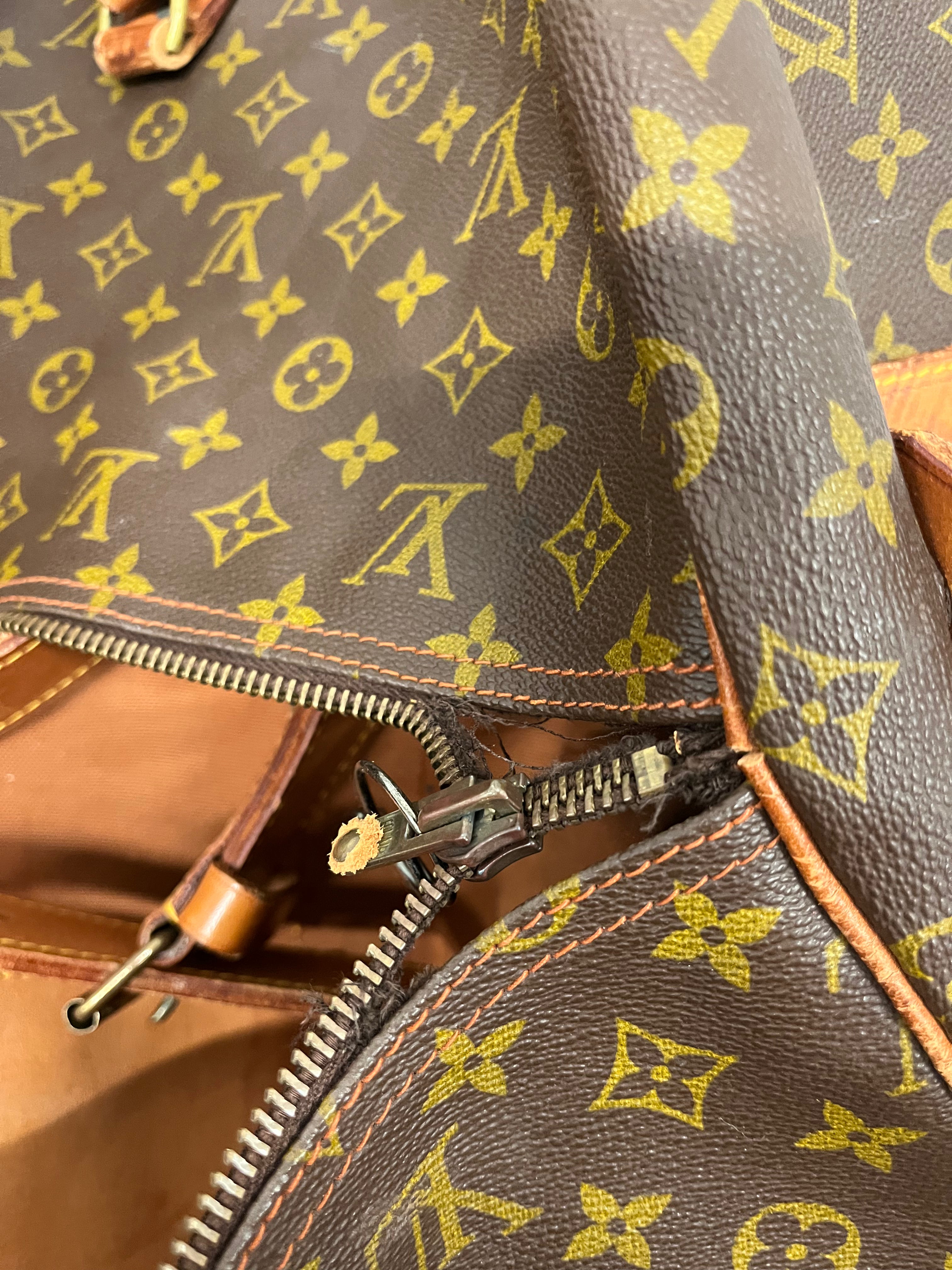 LOUIS VUITTON/Cross Body Bag/Monogram/Leather/BRW/KEEP ALL DUFFLE BAG view 6