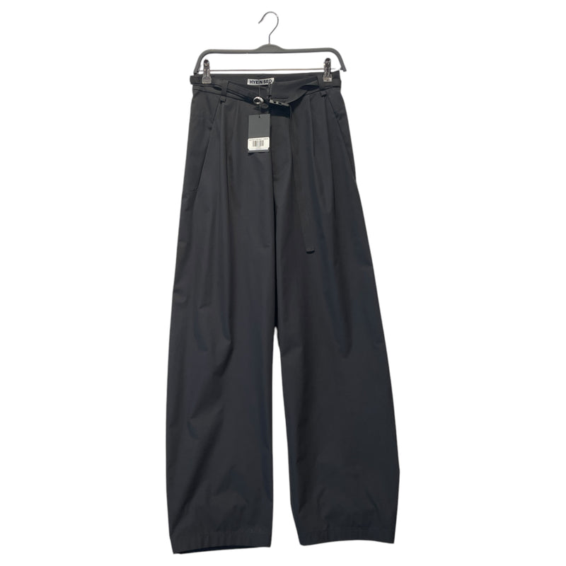 HYEIN SEO/Wide Leg Pants/1/Nylon/BLK/BELTED