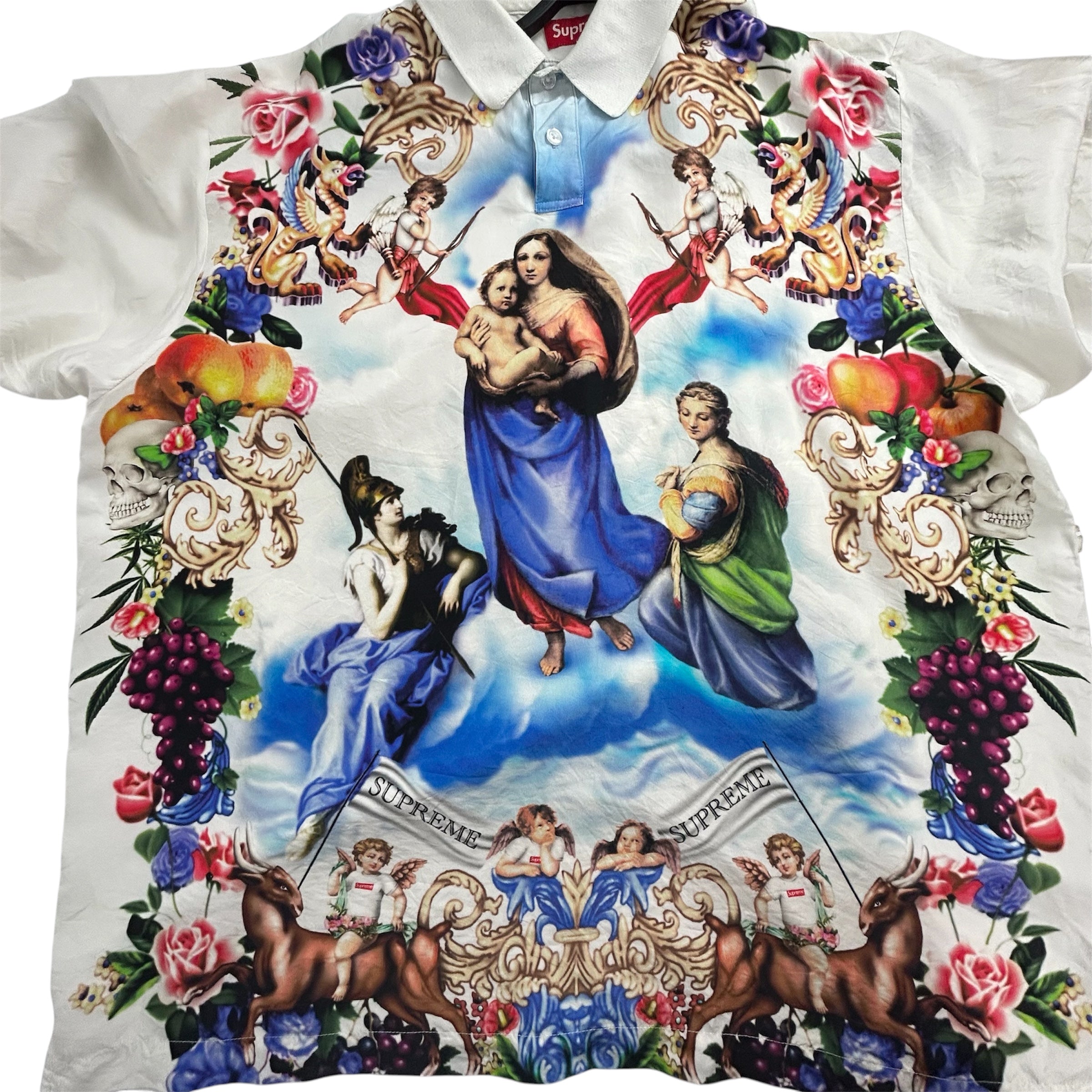 Supreme/Shirt/XL/Cotton/WHT/All Over Print/ANGELS ALL OVER view 5