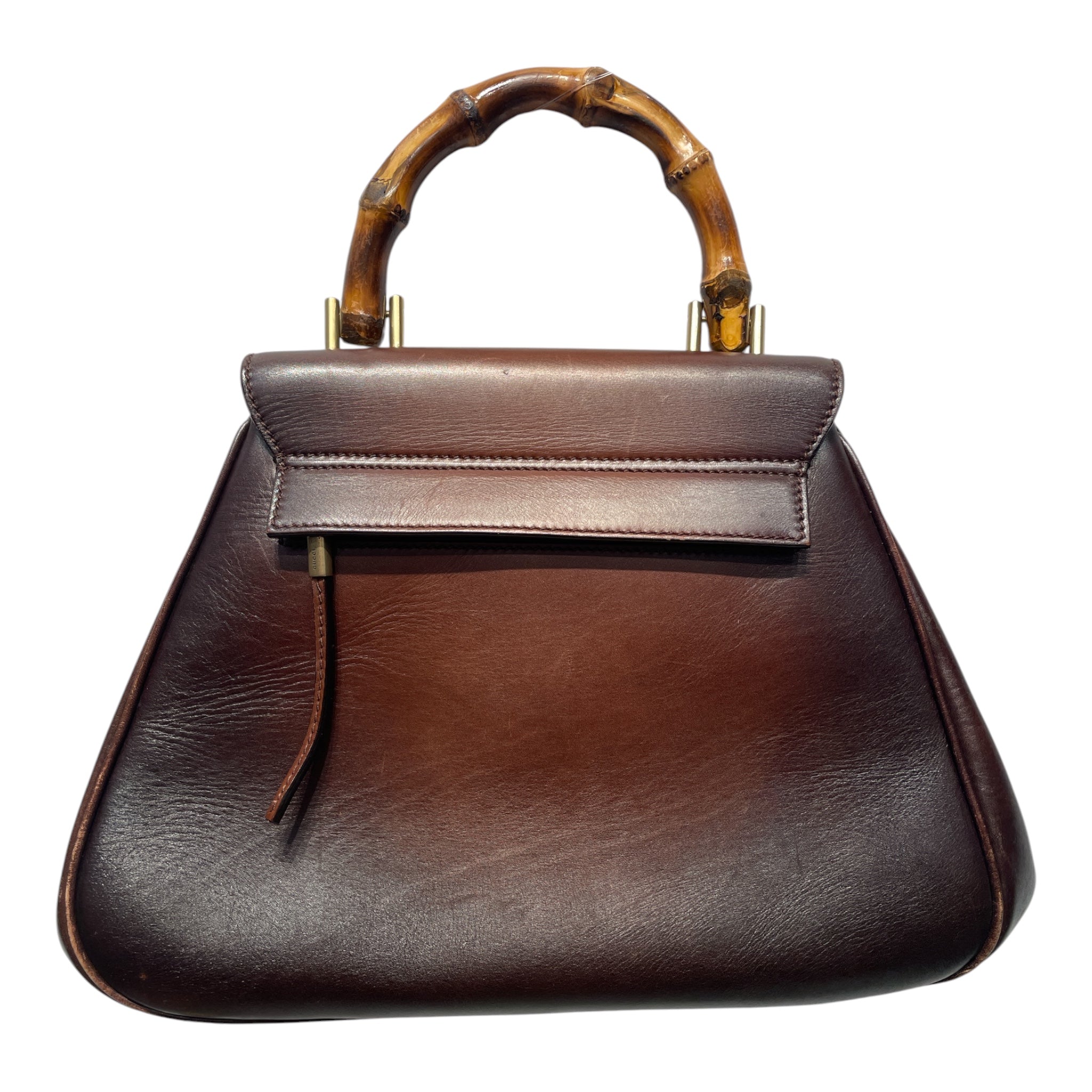 GUCCI/Tote Bag/Leather/BRW/BAMBOO HANDLE view 2