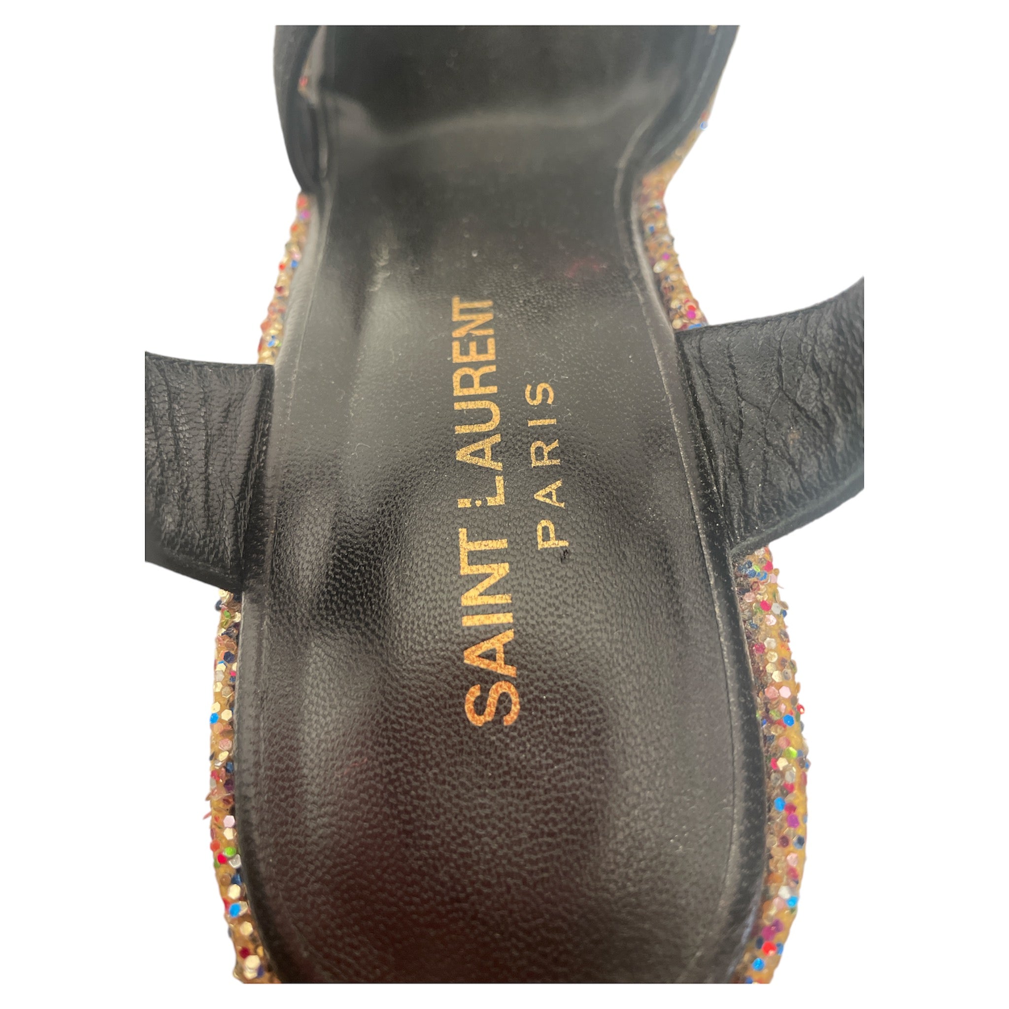 SAINT LAURENT/Heels/EU 38.5/Glitter/MLT/Candy Glitter Wedges view 3