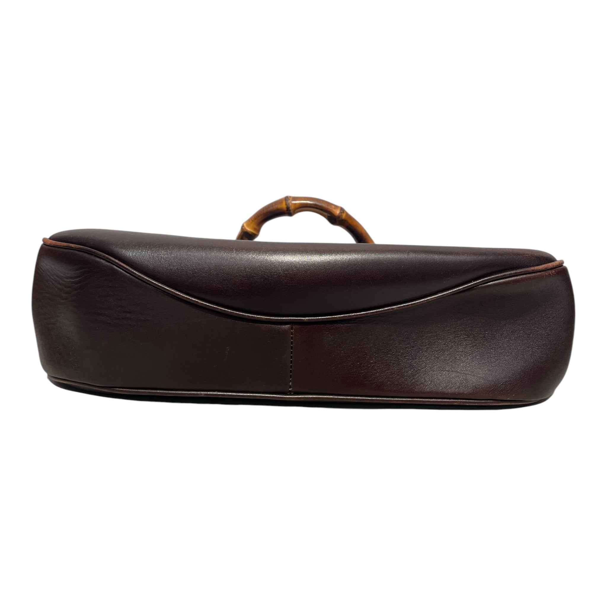 GUCCI/Tote Bag/Leather/BRW/BAMBOO HANDLE view 3