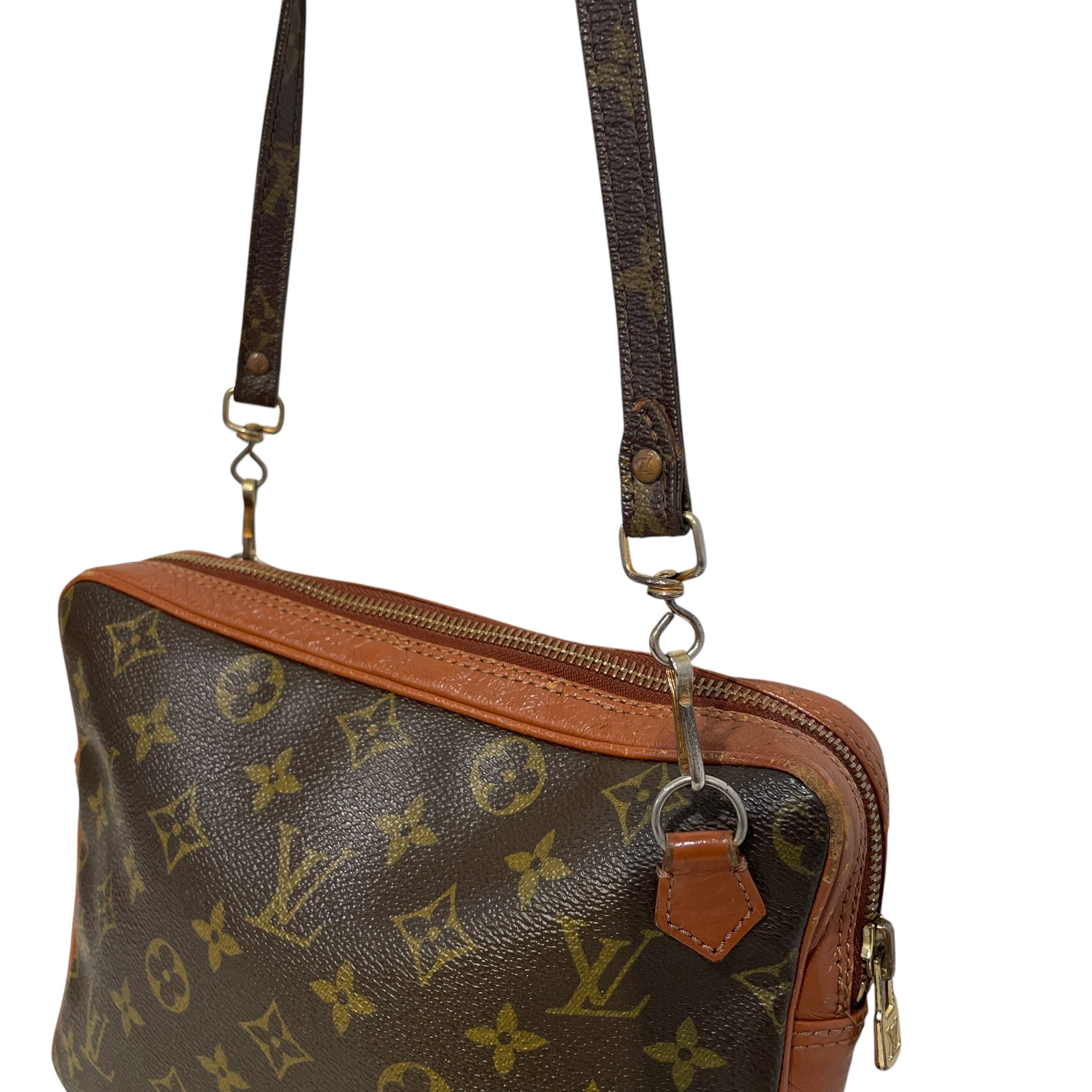 LOUIS VUITTON/Cross Body Bag/Monogram/Leather/BRW/Sac Sport Monogram view 3