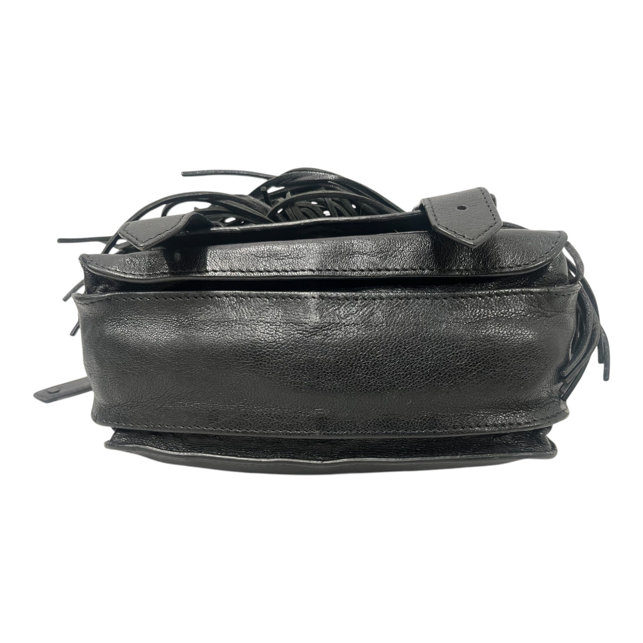 PROENZA SCHOULER/Cross Body Bag/S/Leather/BLK/LAMBSKIN TINY FRINGE BAG view 3