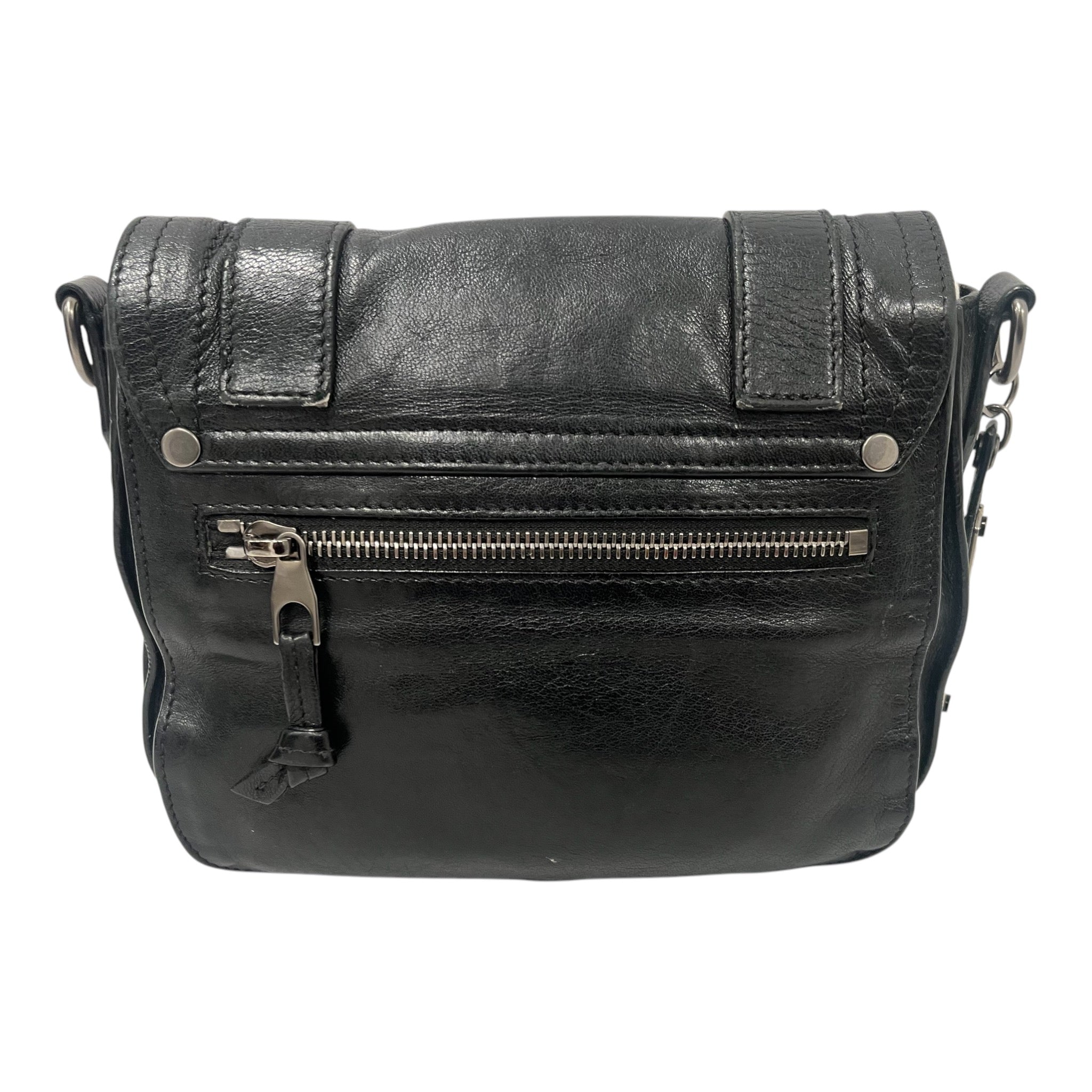 PROENZA SCHOULER/Cross Body Bag/S/Leather/BLK/LAMBSKIN TINY FRINGE BAG view 5