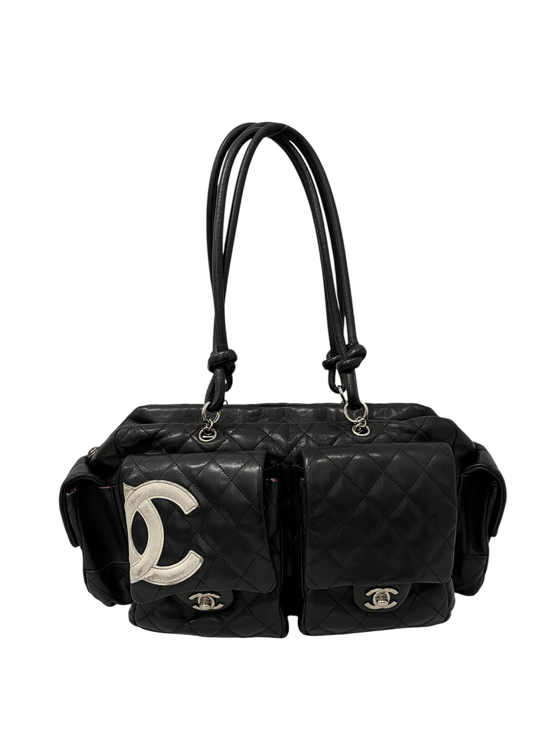 CHANEL/Hand Bag/Leather/BLK/LARGE CAMBRON MULTIPOCKET view 1