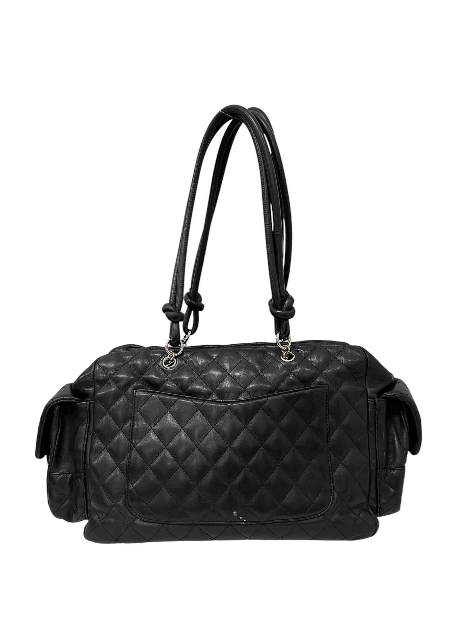 CHANEL/Hand Bag/Leather/BLK/LARGE CAMBRON MULTIPOCKET view 2