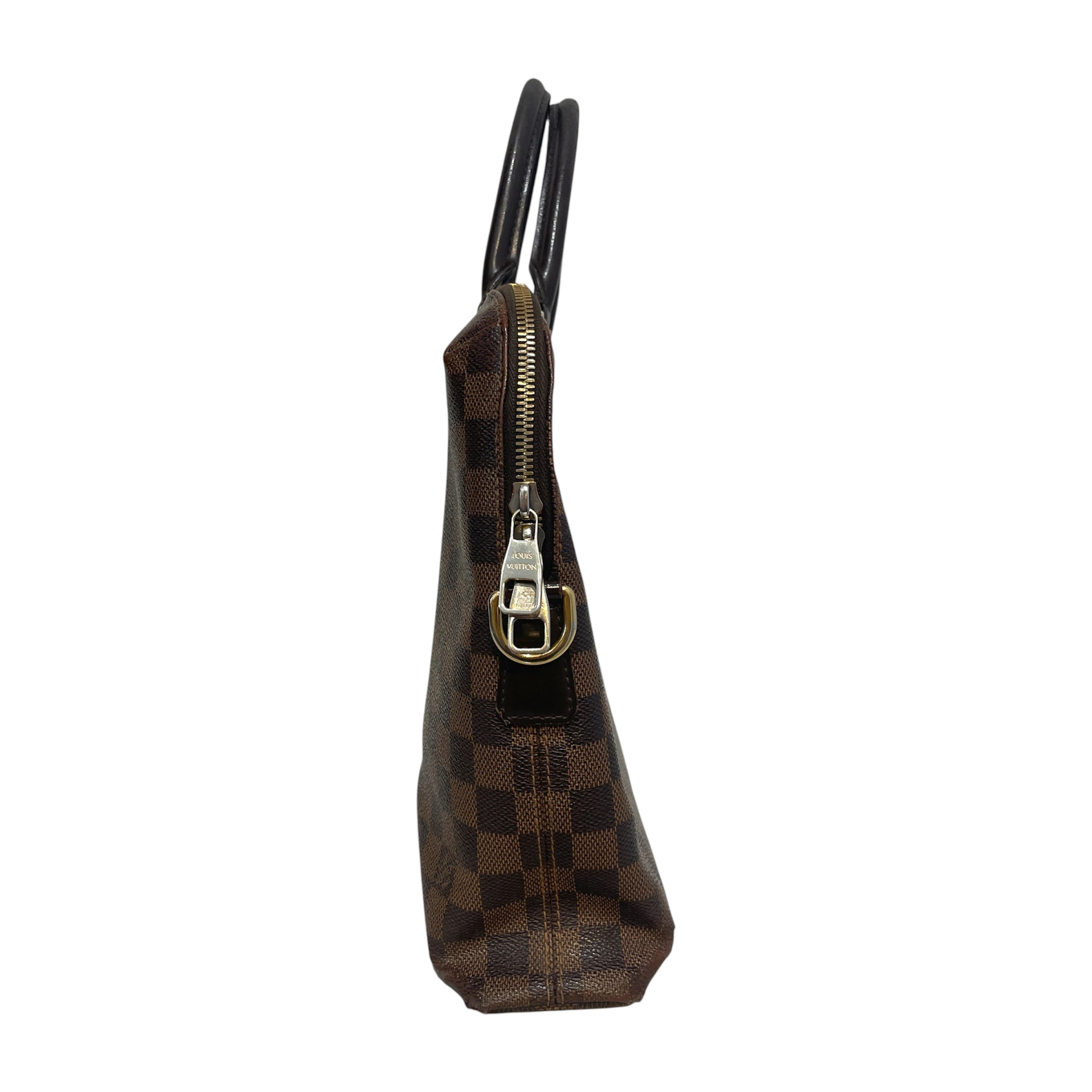 LOUIS VUITTON/Tote Bag/Monogram/Leather/BRW/Damier Ebene Porte view 4