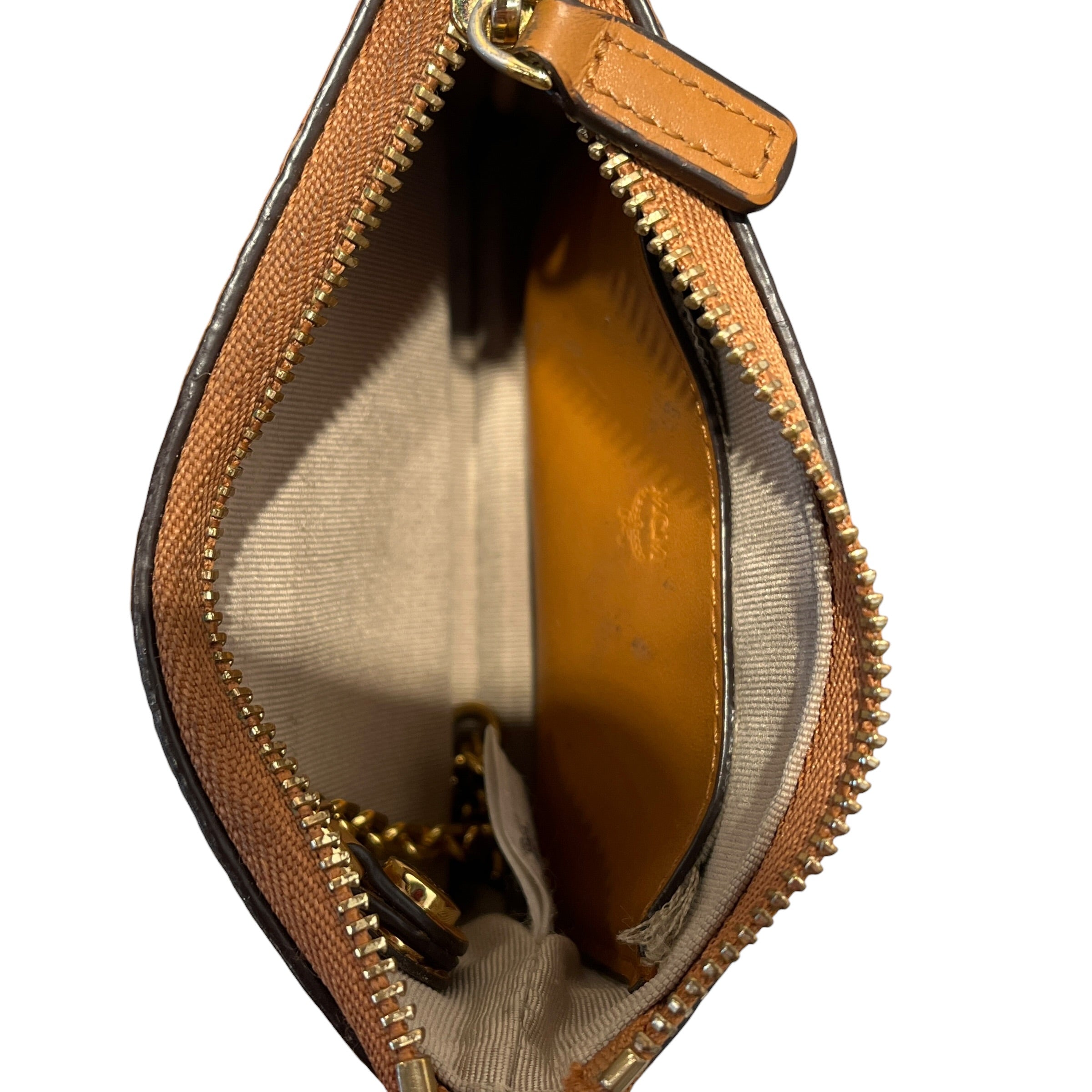 MCM/Coin Wallet/Monogram/Leather/BEG/M's/visetos key coin pouch view 2
