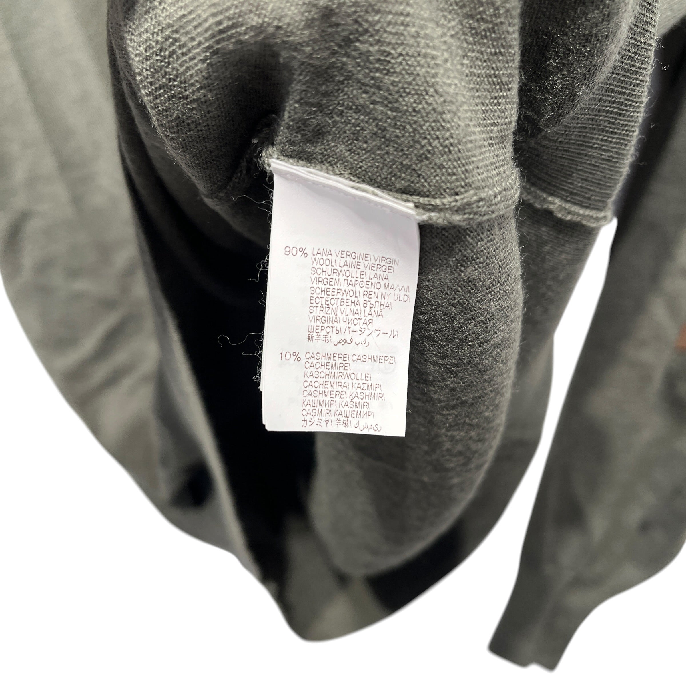 BRUNELLO CUCINELLI/Sweatshirt/XXL/Wool/GRN/Pullover/Green Suede Elbow Trim Sweater view 4