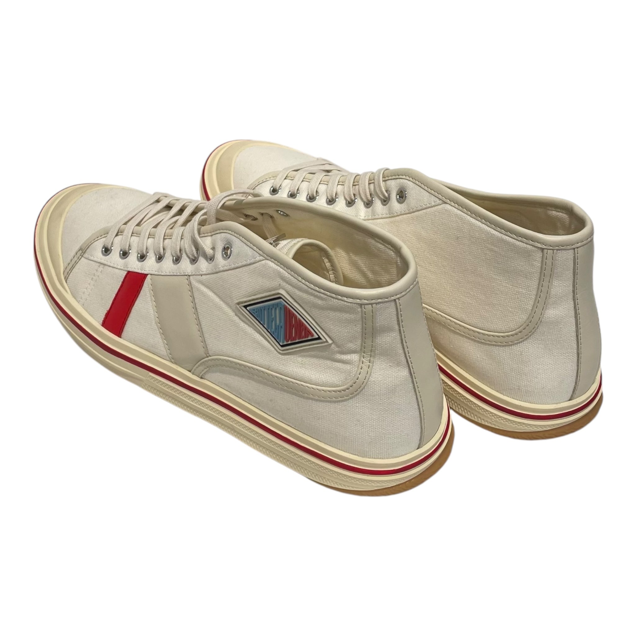 BOTTEGA VENETA/Hi-Sneakers/US 12/Border/Cotton/CRM/Eliot Sneaker view 2
