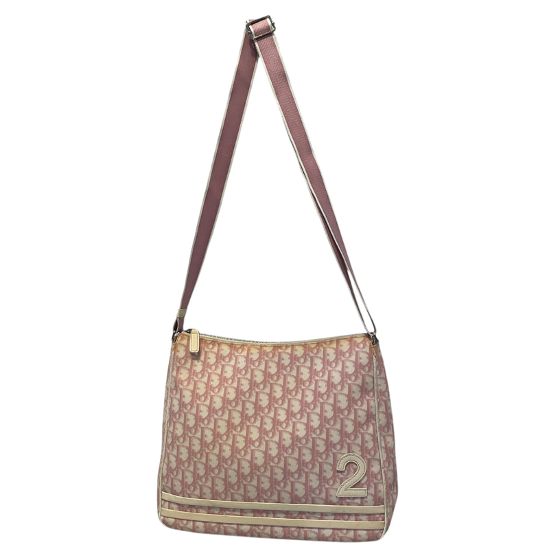 Christian Dior/Hand Bag/Monogram/PNK/2 WHITE STRIPES.pink/white
