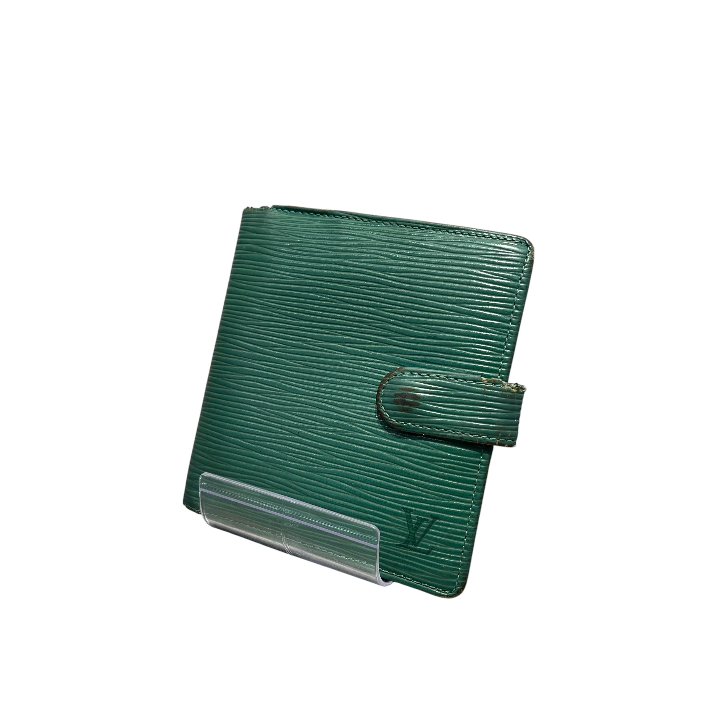 LOUIS VUITTON/Wallet/Leather/GRN/L's/epi leather view 1