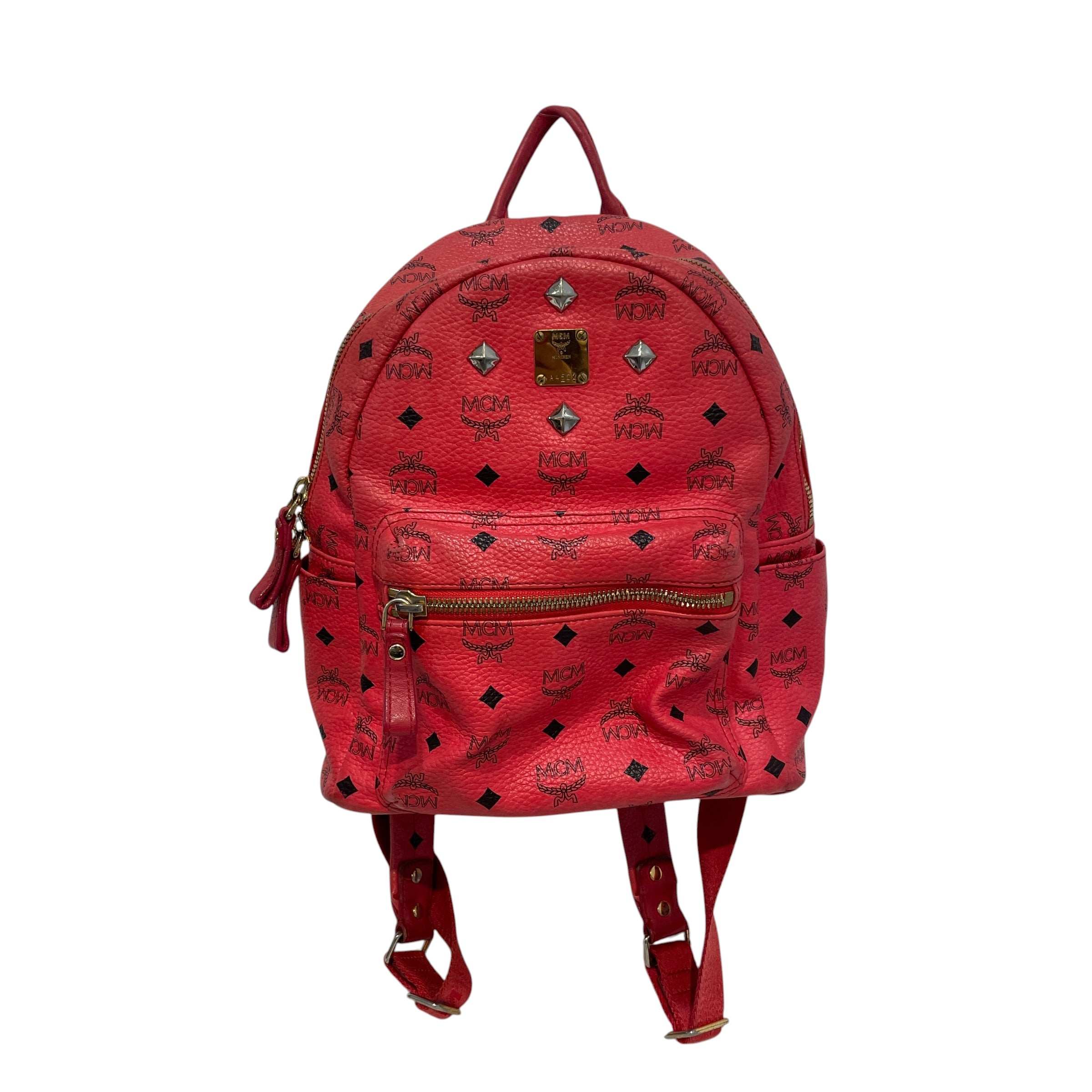 MCM/Bag/Monogram/Leather/PNK/BAckpack view 1