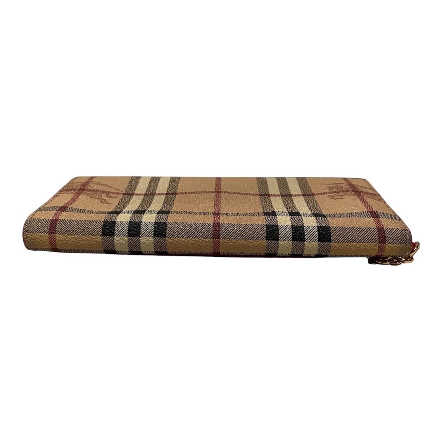 BURBERRY/Cross Body Bag/Plaid/Leather/CML/2010s check henley wallet chai view 4