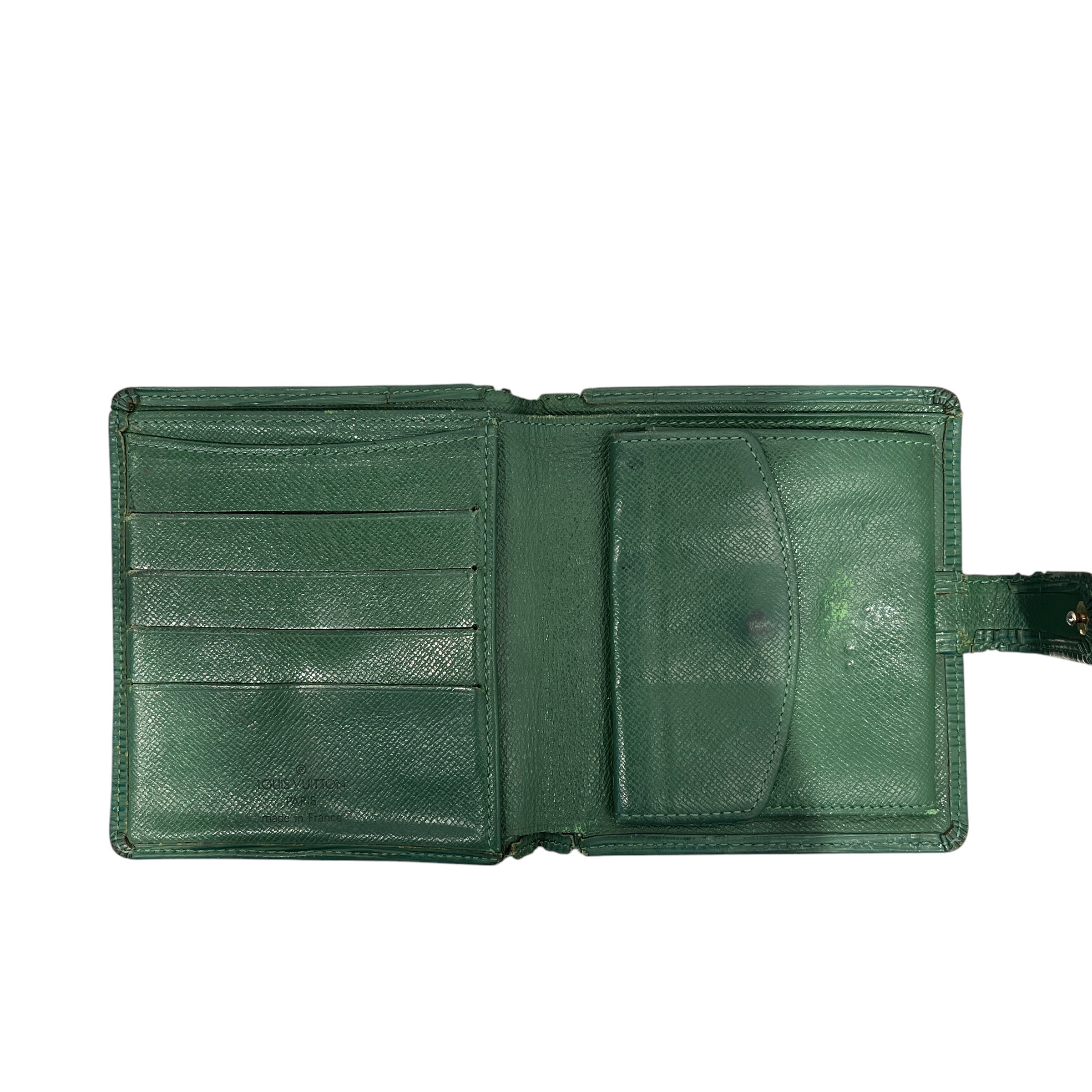 LOUIS VUITTON/Wallet/Leather/GRN/L's/epi leather view 2