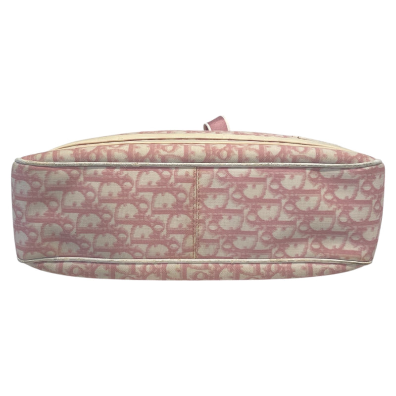 Christian Dior/Hand Bag/Monogram/PNK/2 WHITE STRIPES.pink/white
