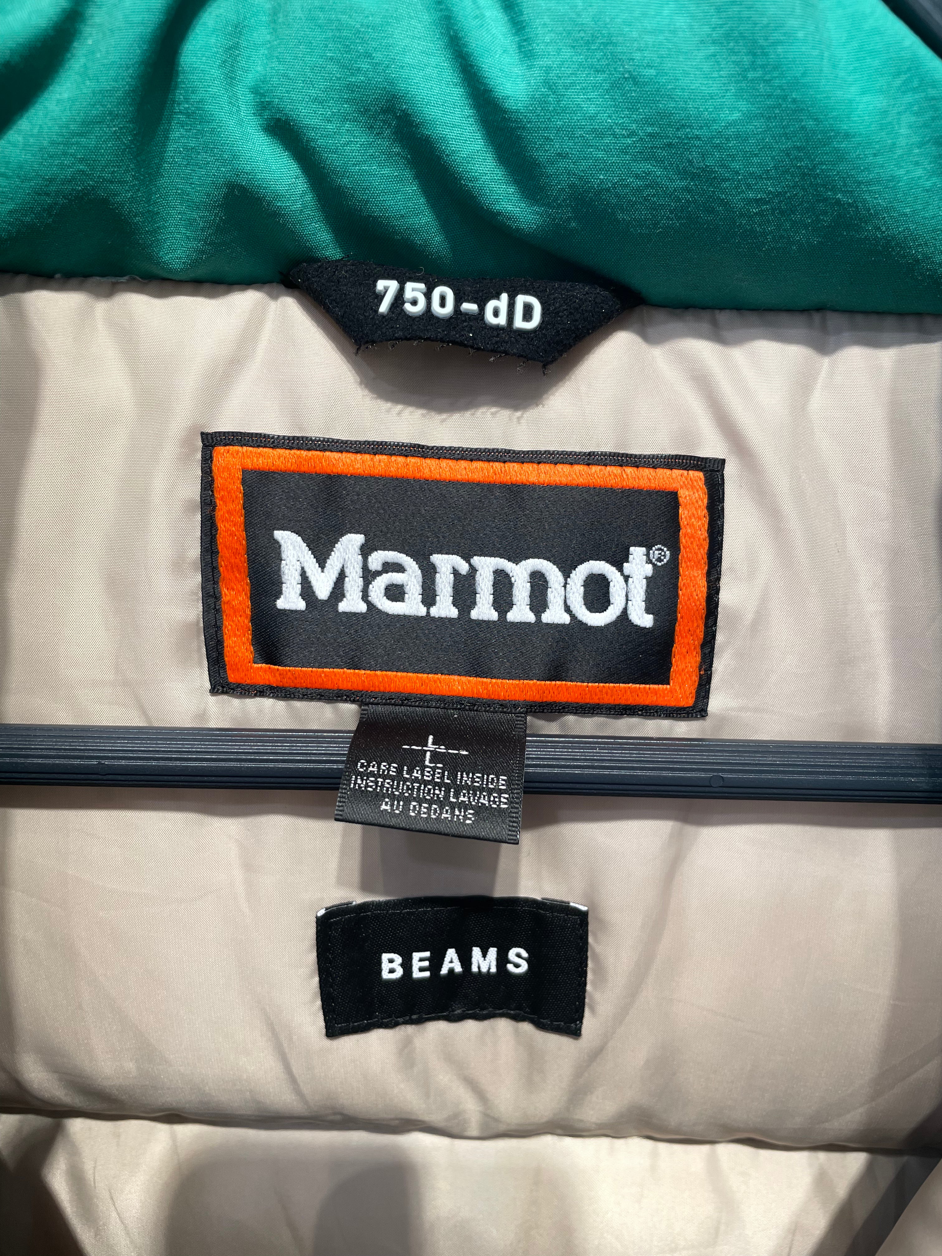 Marmot/BEAMS/Puffer Vest/L/Polyester/GRN/tomujl81bb view 3