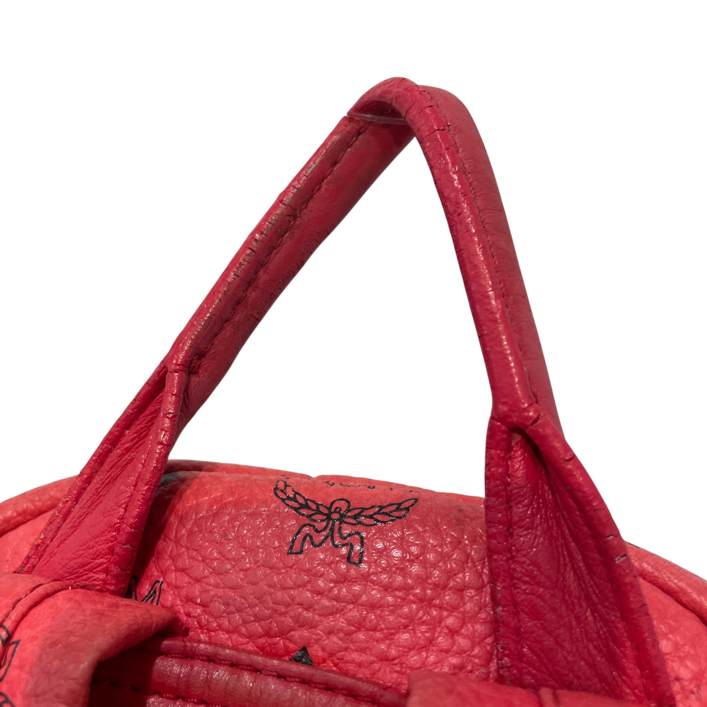 MCM/Bag/Monogram/Leather/PNK/BAckpack view 5