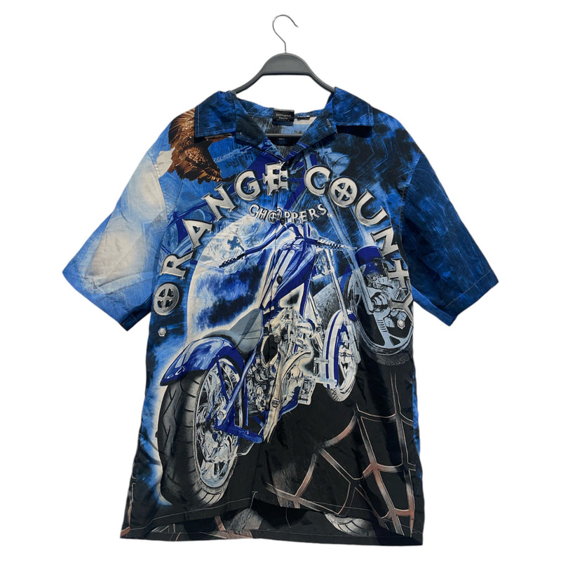 orange county choppers/T-Shirt/M/Nylon/BLU/All Over Print/orange county chopper