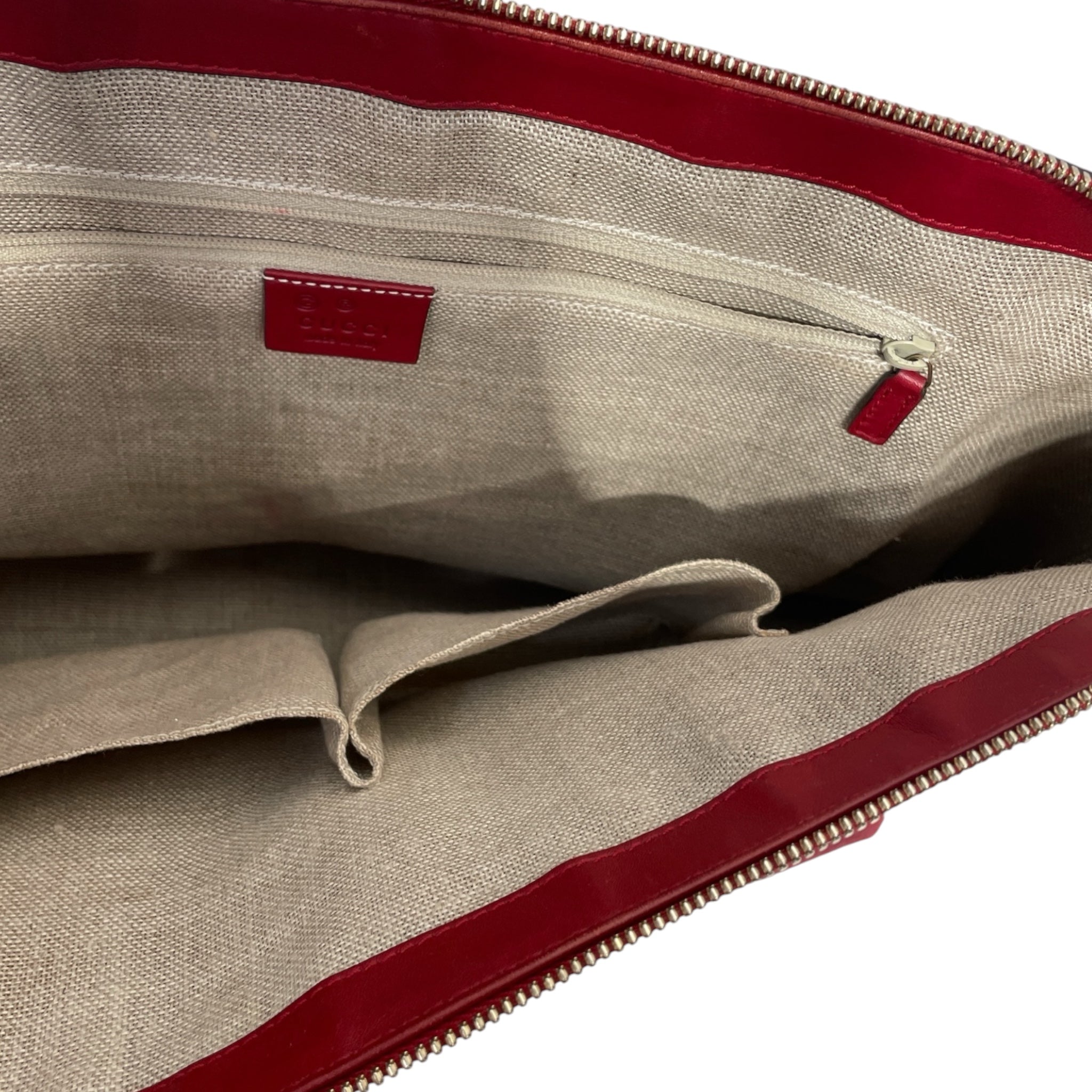 GUCCI/Tote Bag/Monogram/Leather/RED/MICROGUCCISSIMA view 4