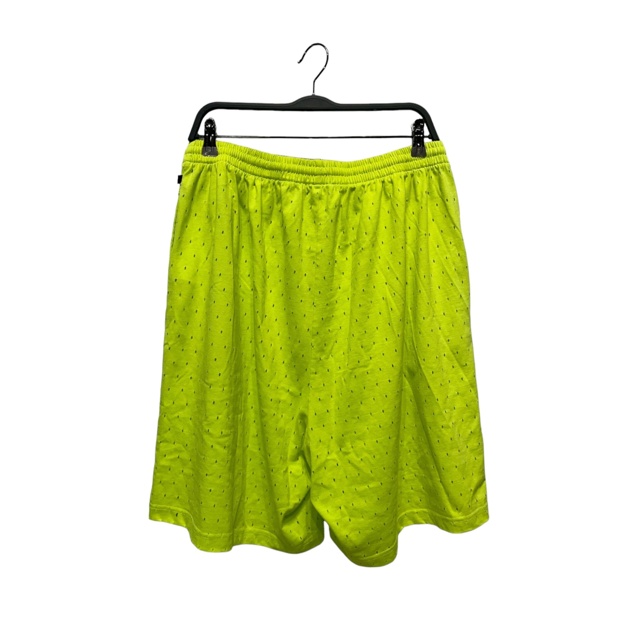 BALENCIAGA/Shorts/S/Cotton/YEL/Perforated Track Shorts view 2