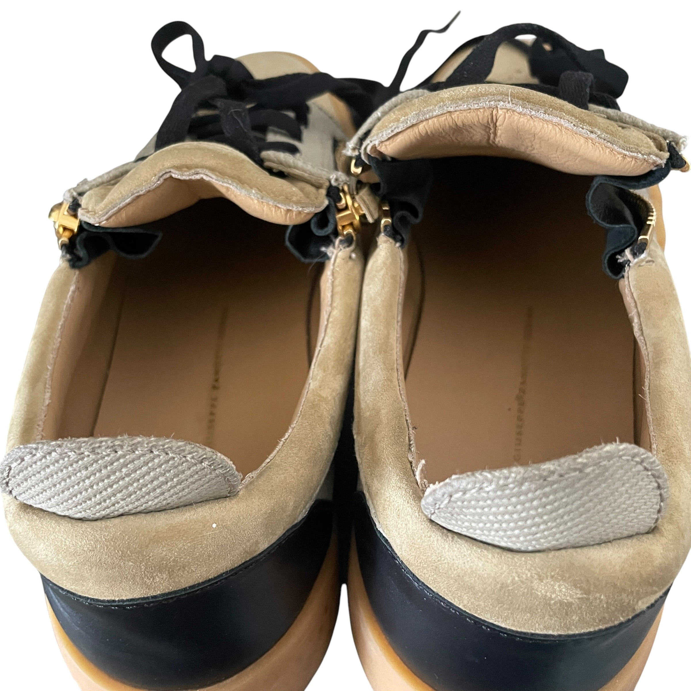 Giuseppe Zanotti/Low-Sneakers/EU 44/Suede/BEG/Side Zip view 8