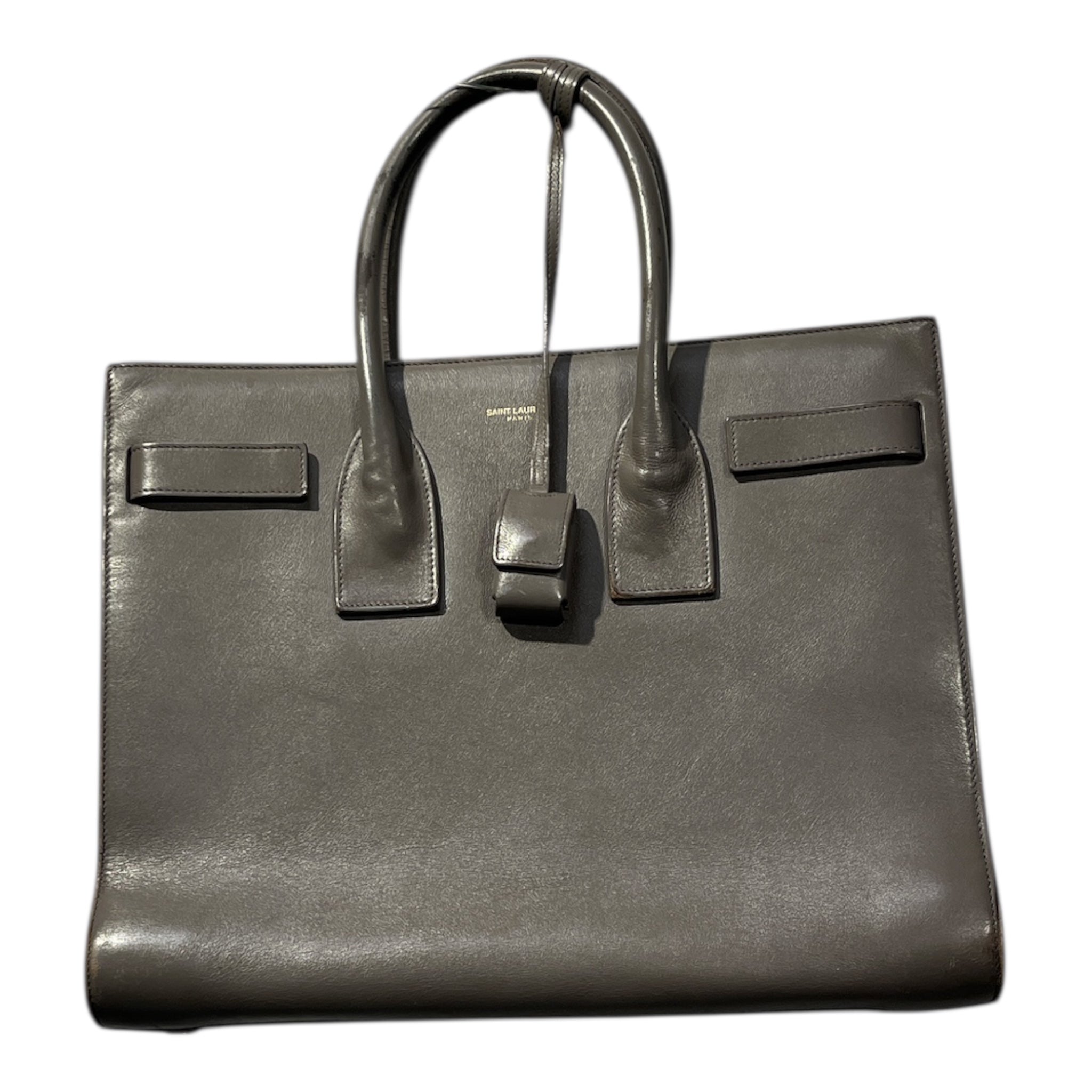 YVES SAINT LAURENT/Hand Bag/Leather/GRY/De Jour in Supple view 1