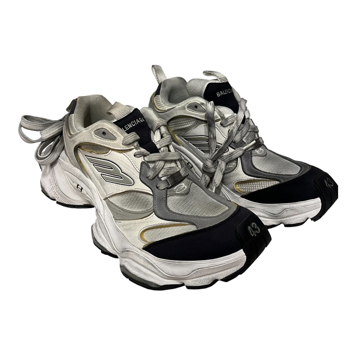 BALENCIAGA/Low-Sneakers/US 10/Polyester/GRY/CARGO view 1
